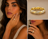 Orlisse Diamond Weave Ring