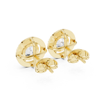 Crownlight Halo Diamond Stud Earrings