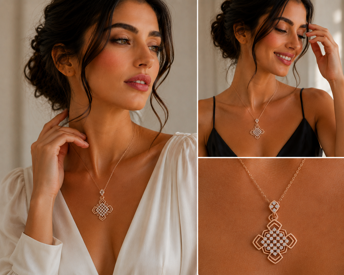Heliora Bloom Diamond Pendant