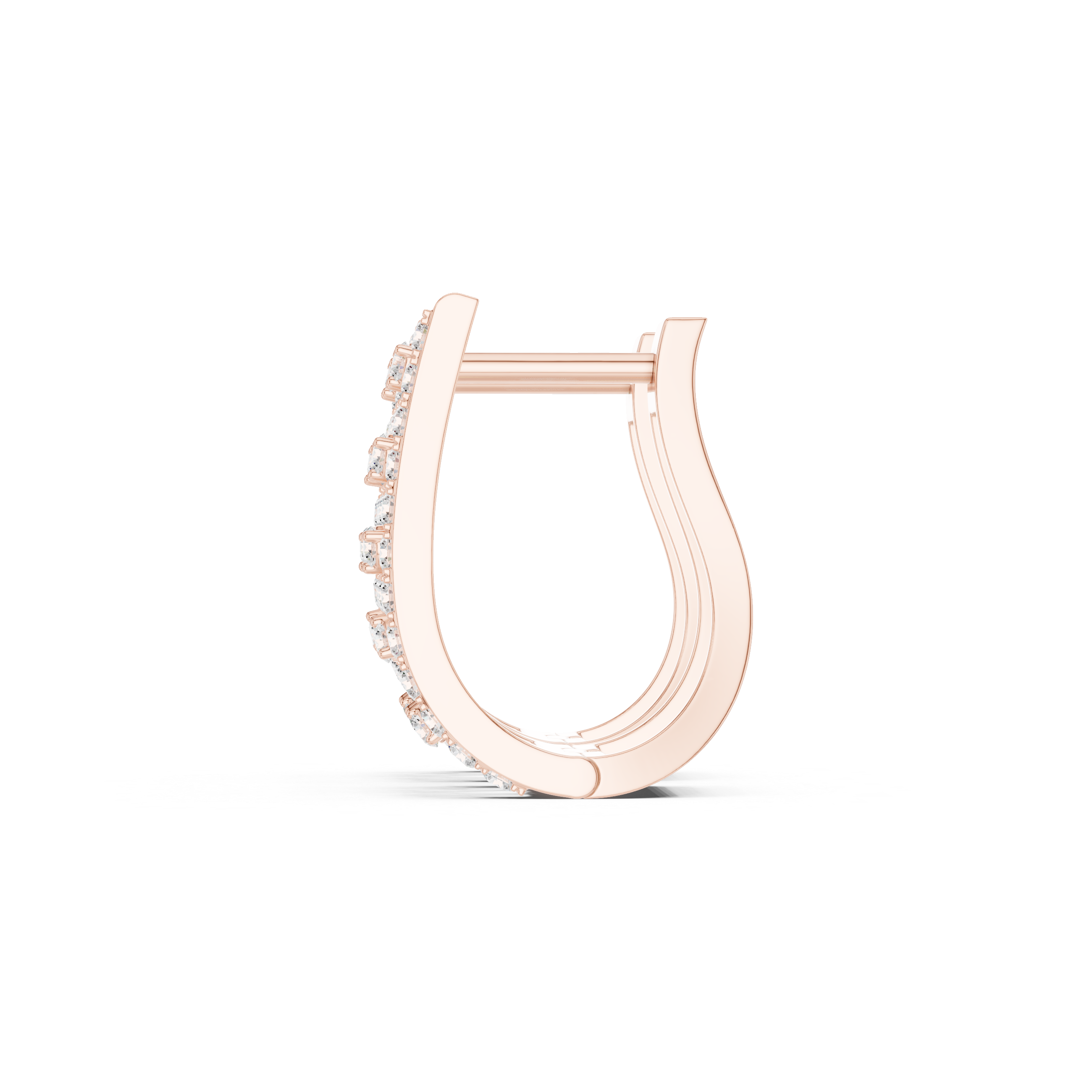 Rosévara Diamond Hoop Earrings