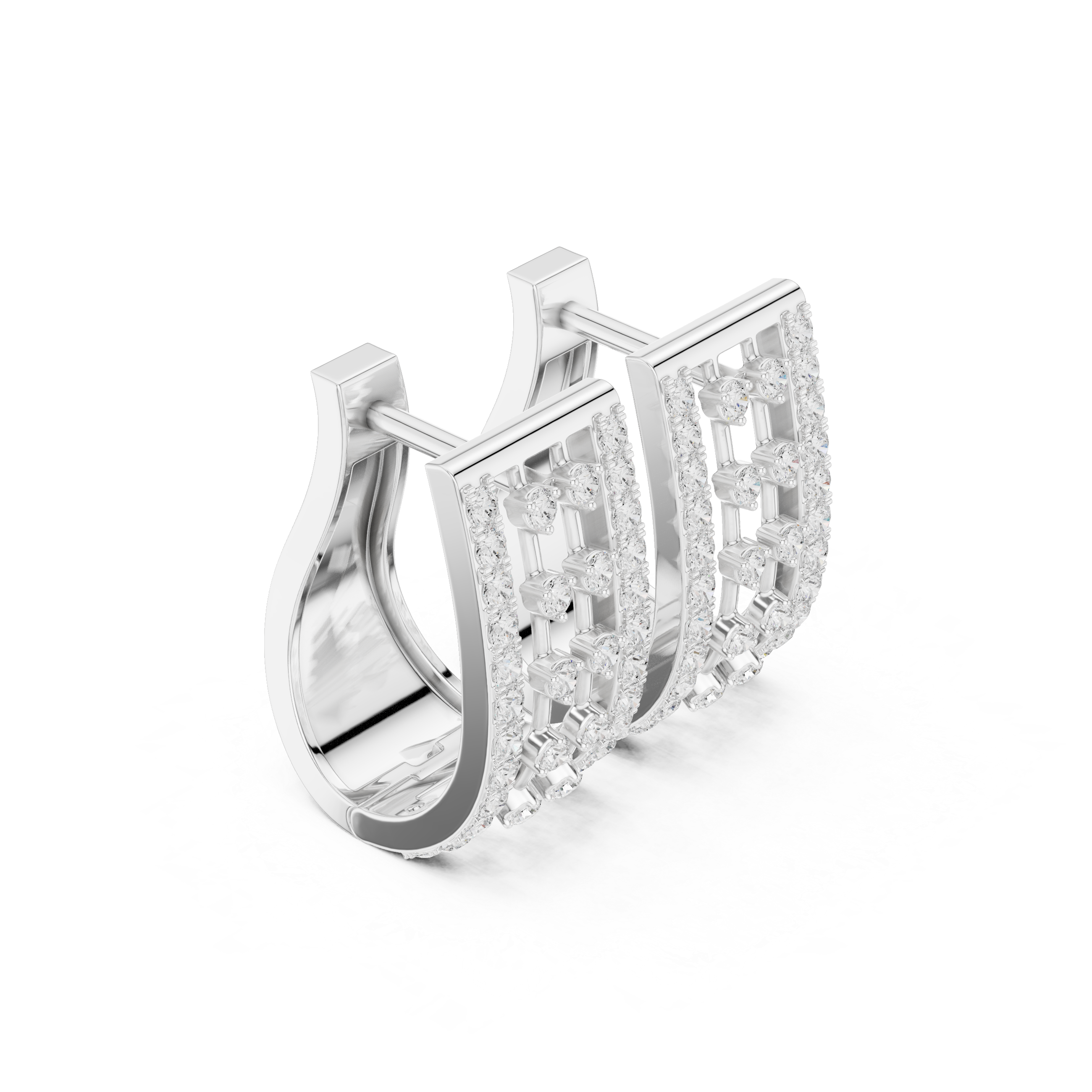Rosévara Diamond Hoop Earrings