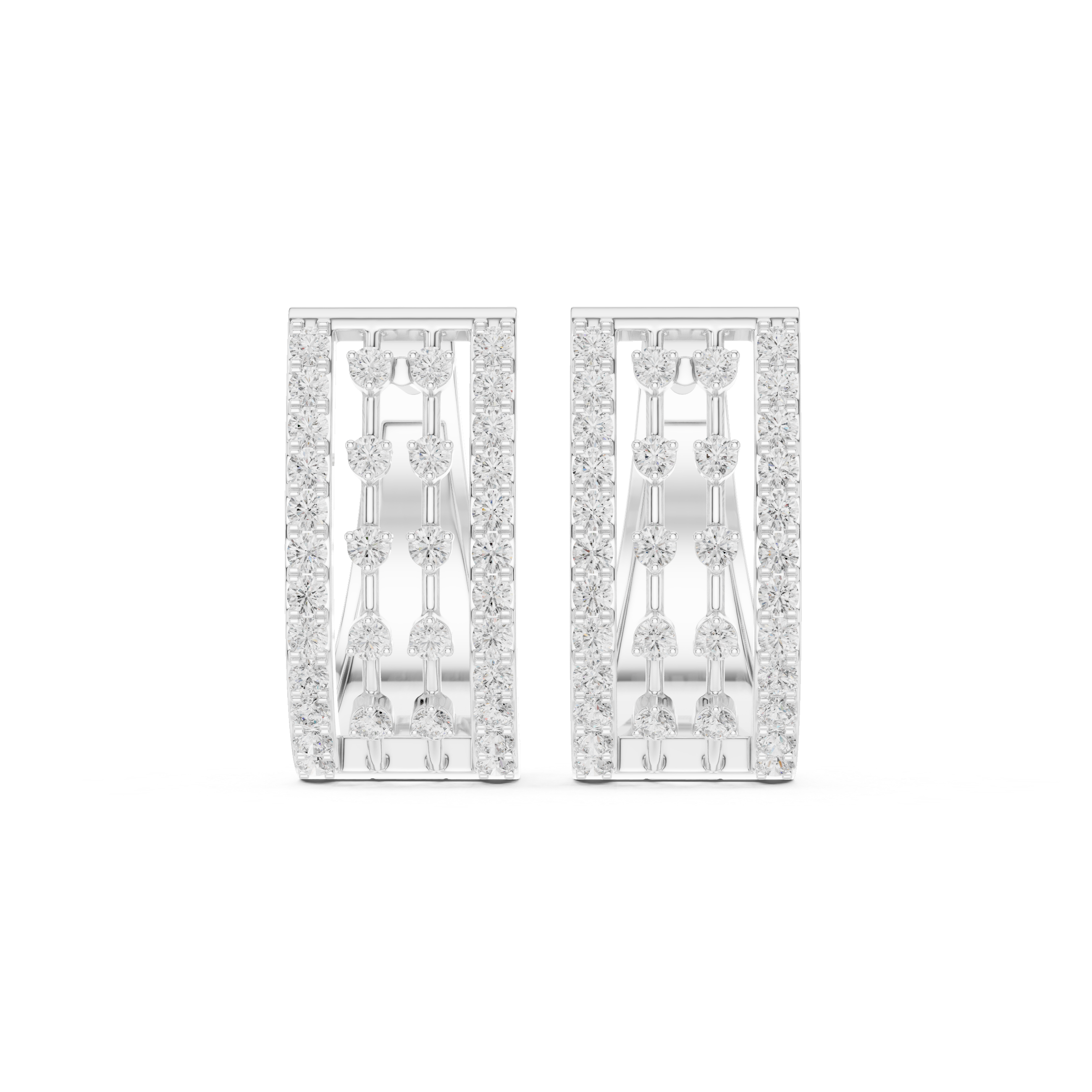 Rosévara Diamond Hoop Earrings