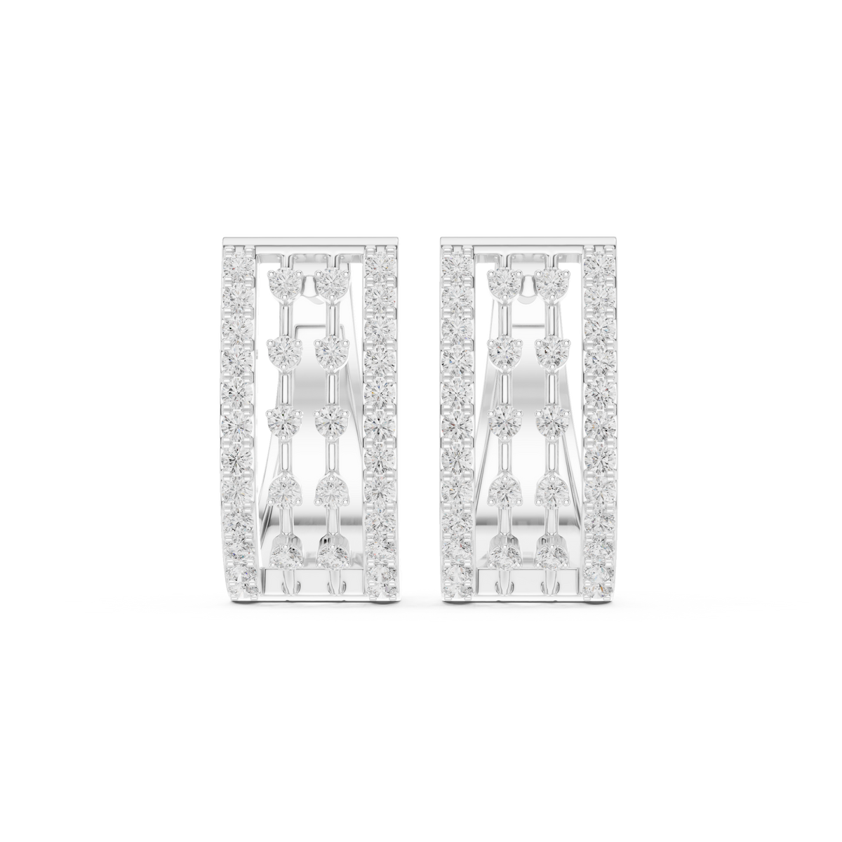 Rosévara Diamond Hoop Earrings
