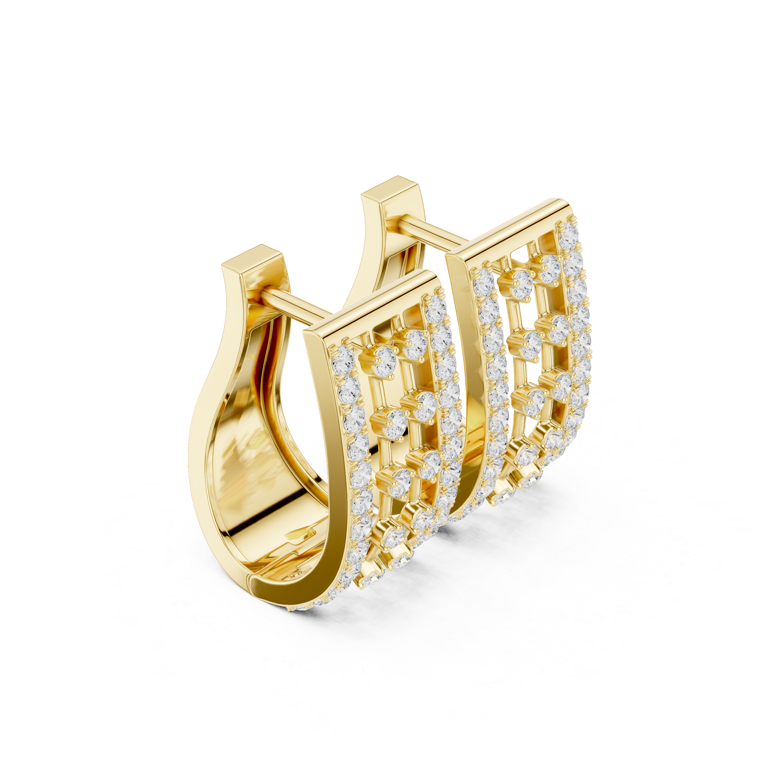 Rosévara Diamond Hoop Earrings