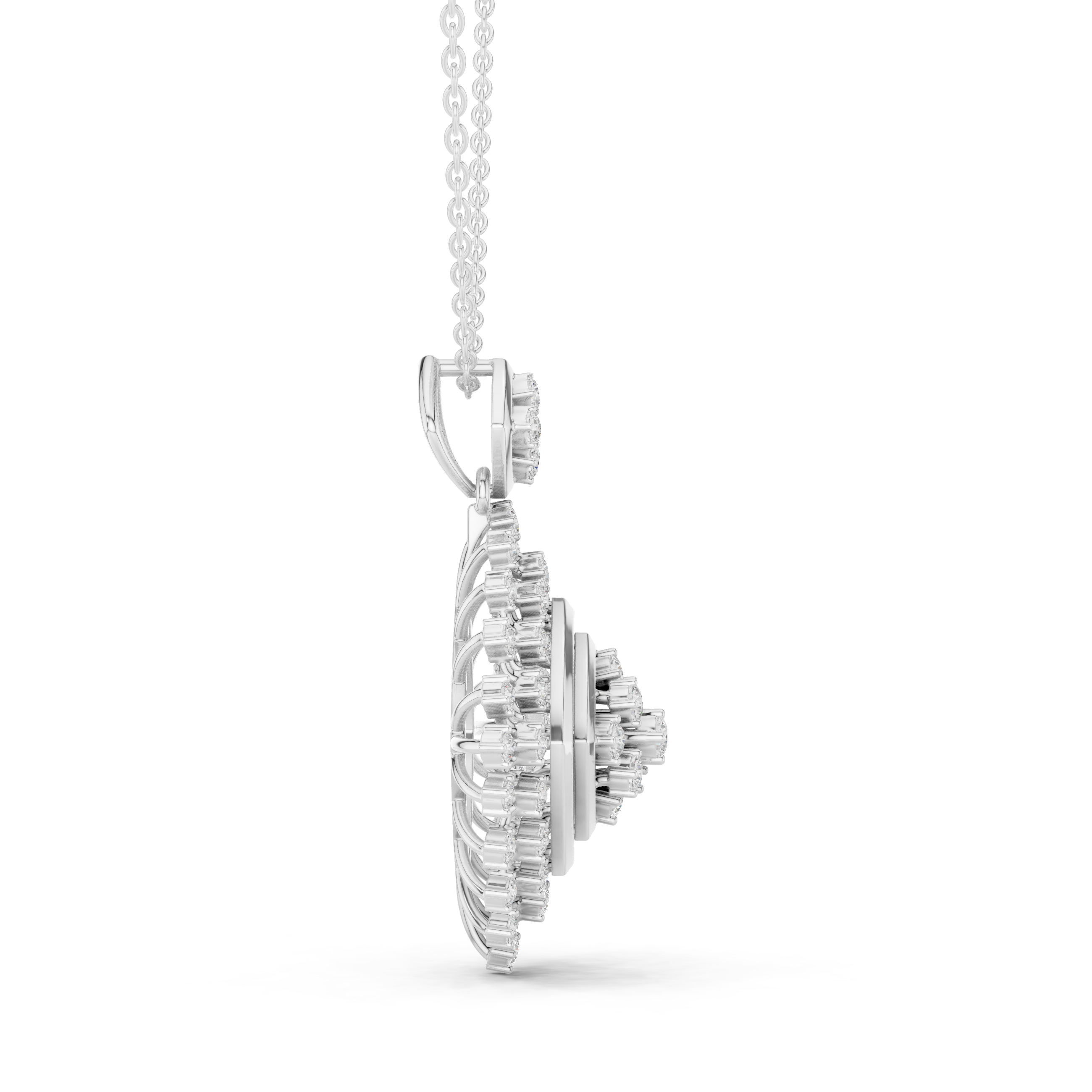 Squarelle Diamond Pendant