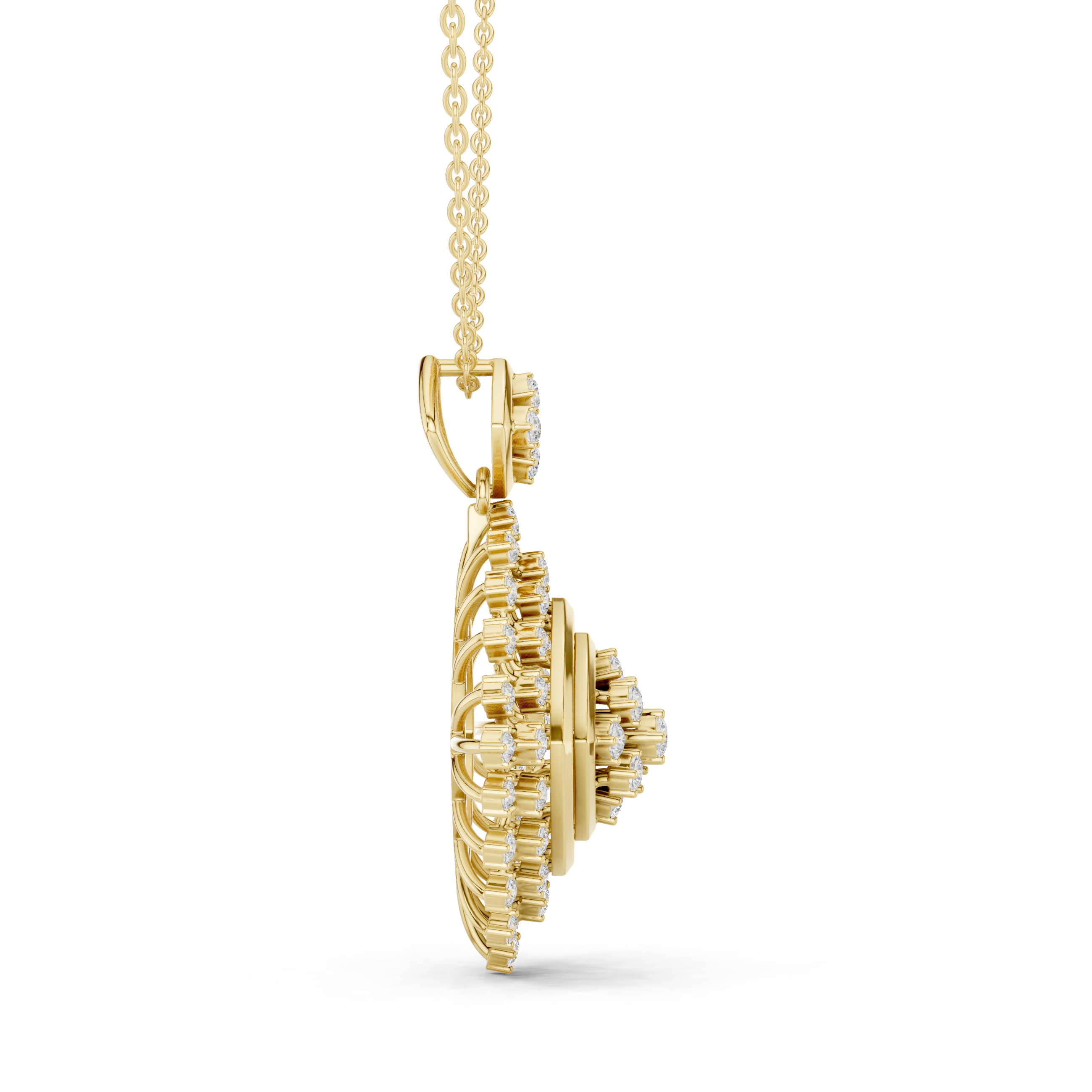 Squarelle Diamond Pendant