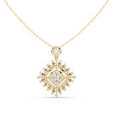 Squarelle Diamond Pendant