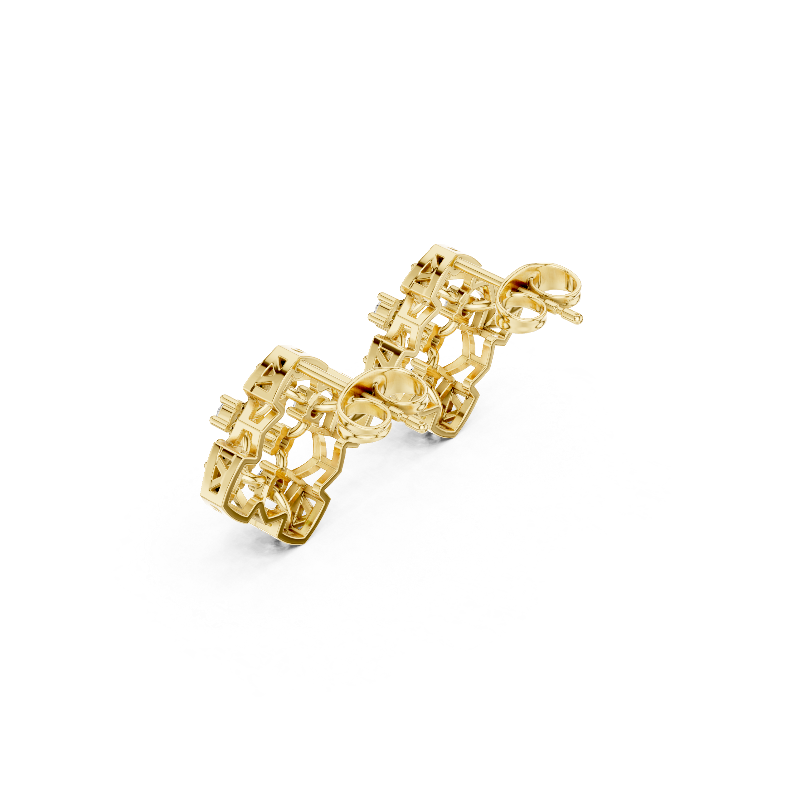 Linhara Floral Diamond Earrings