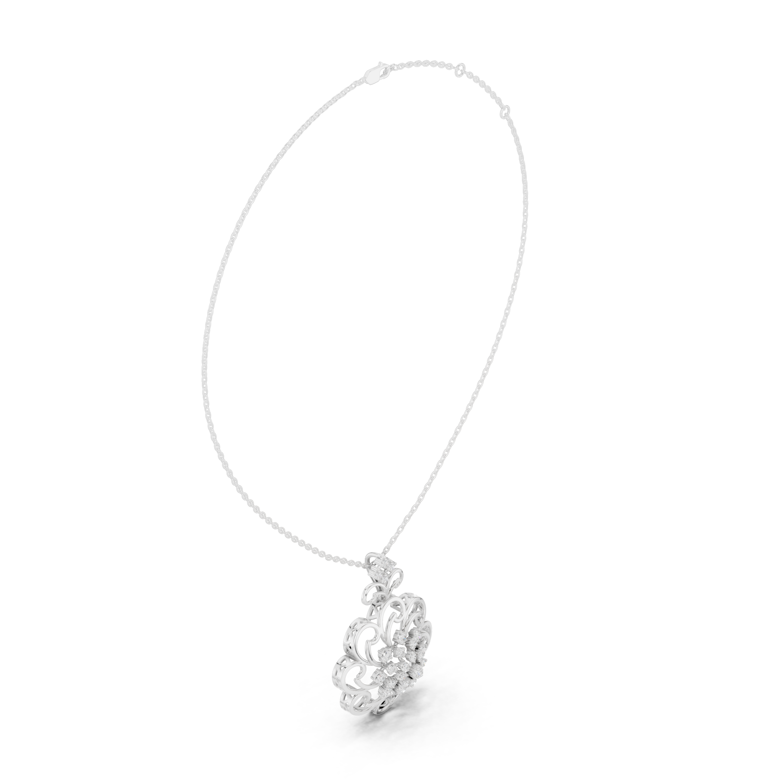 Solaris Bloom Diamond Pendant