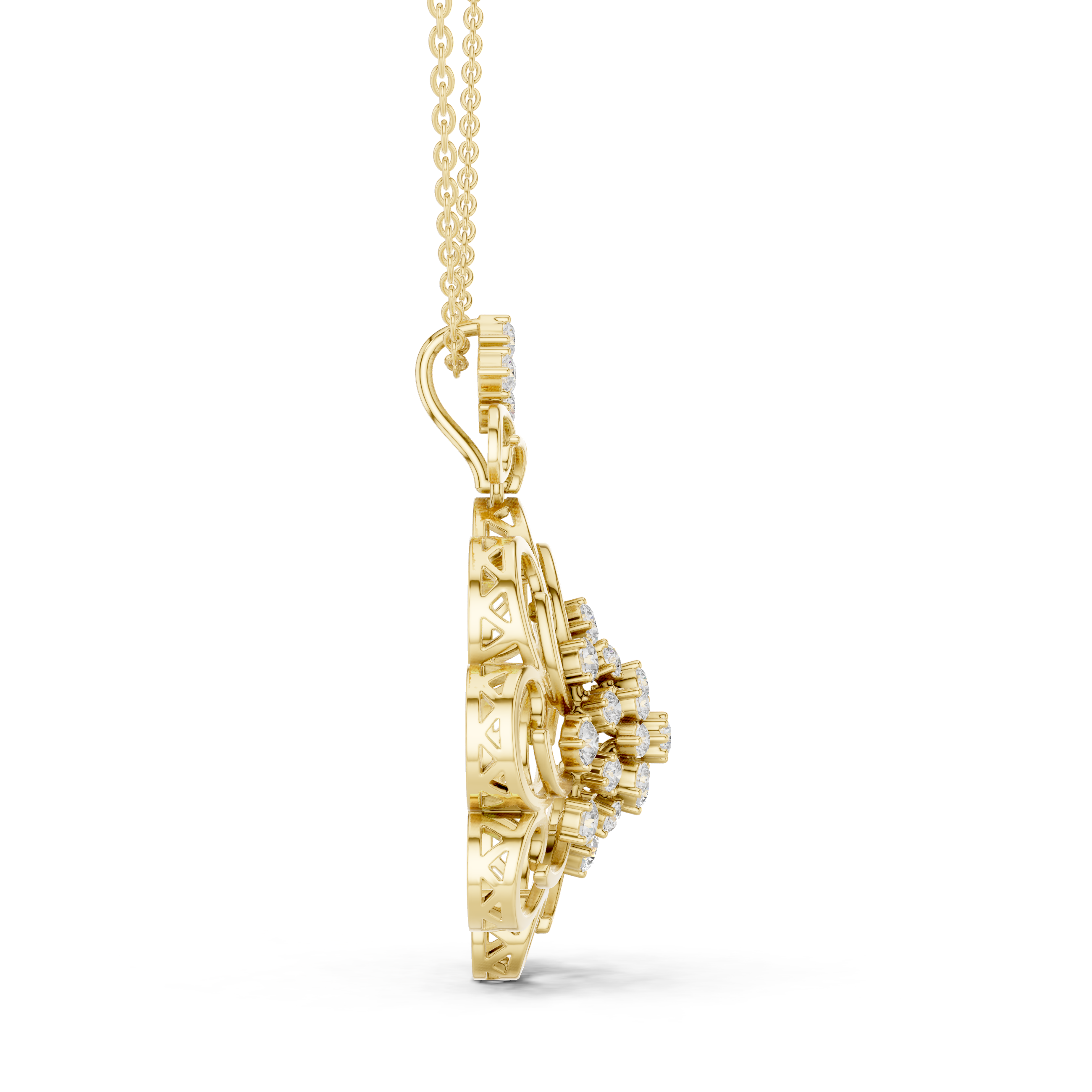 Solaris Bloom Diamond Pendant