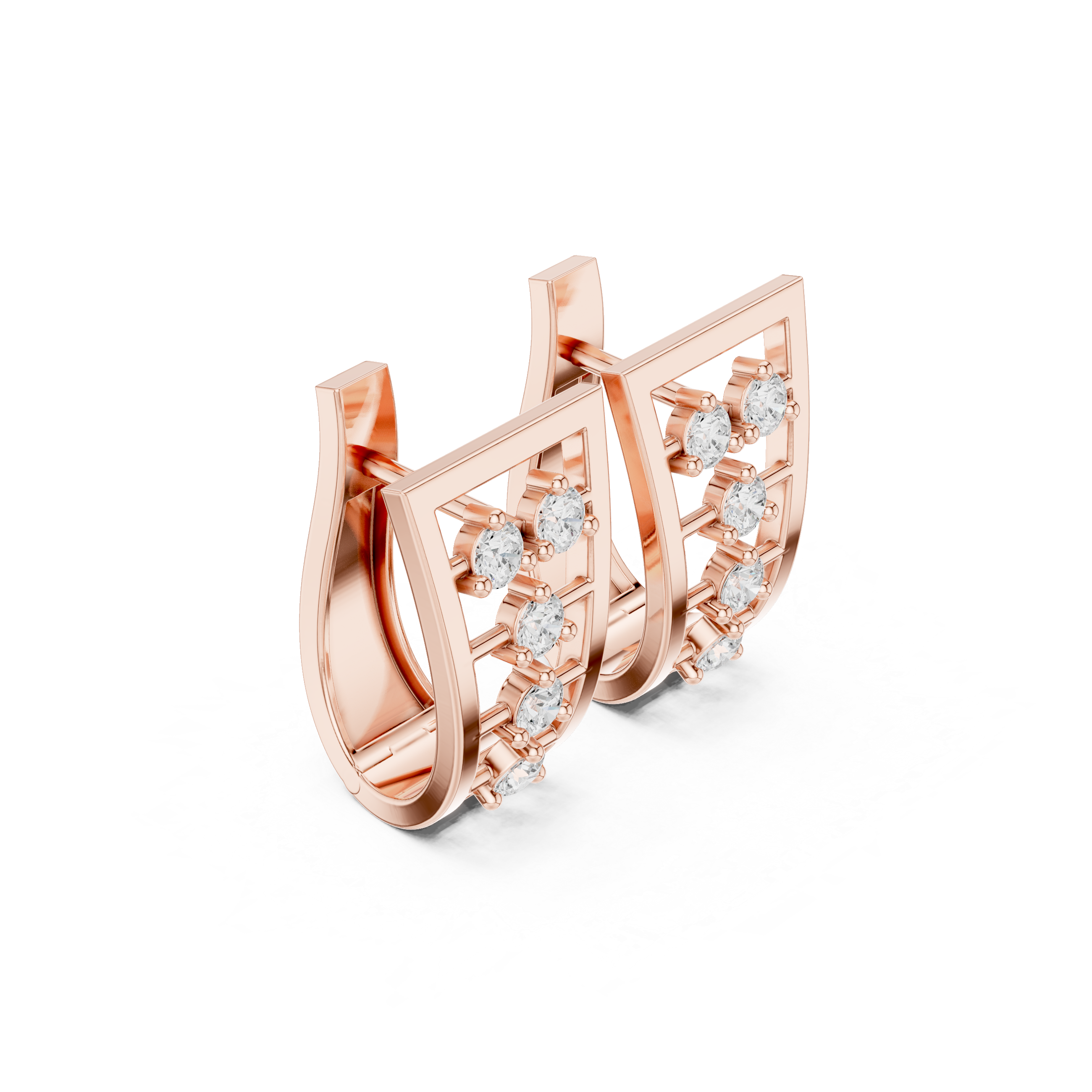 Isabella Prism Diamond Earrings