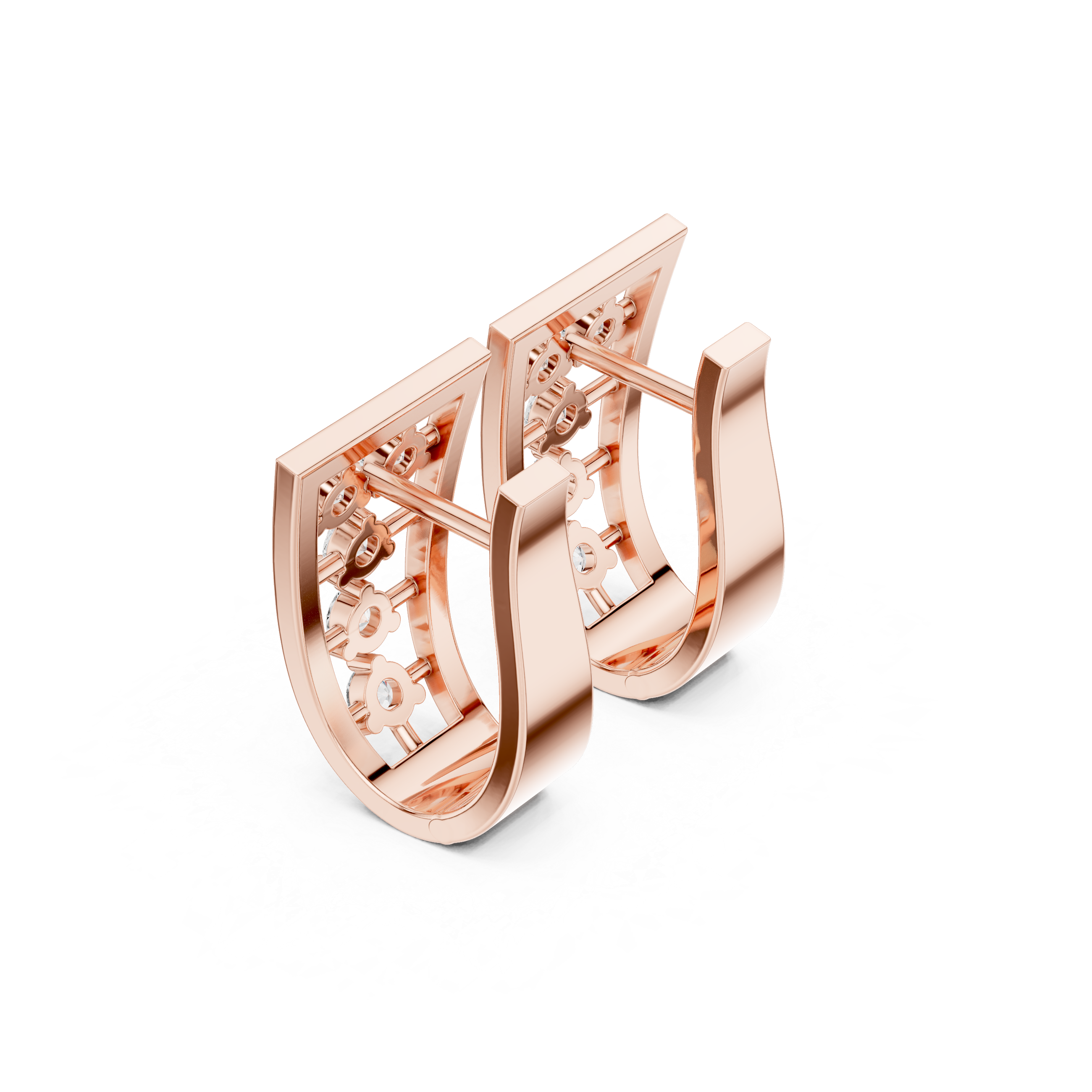 Isabella Prism Diamond Earrings