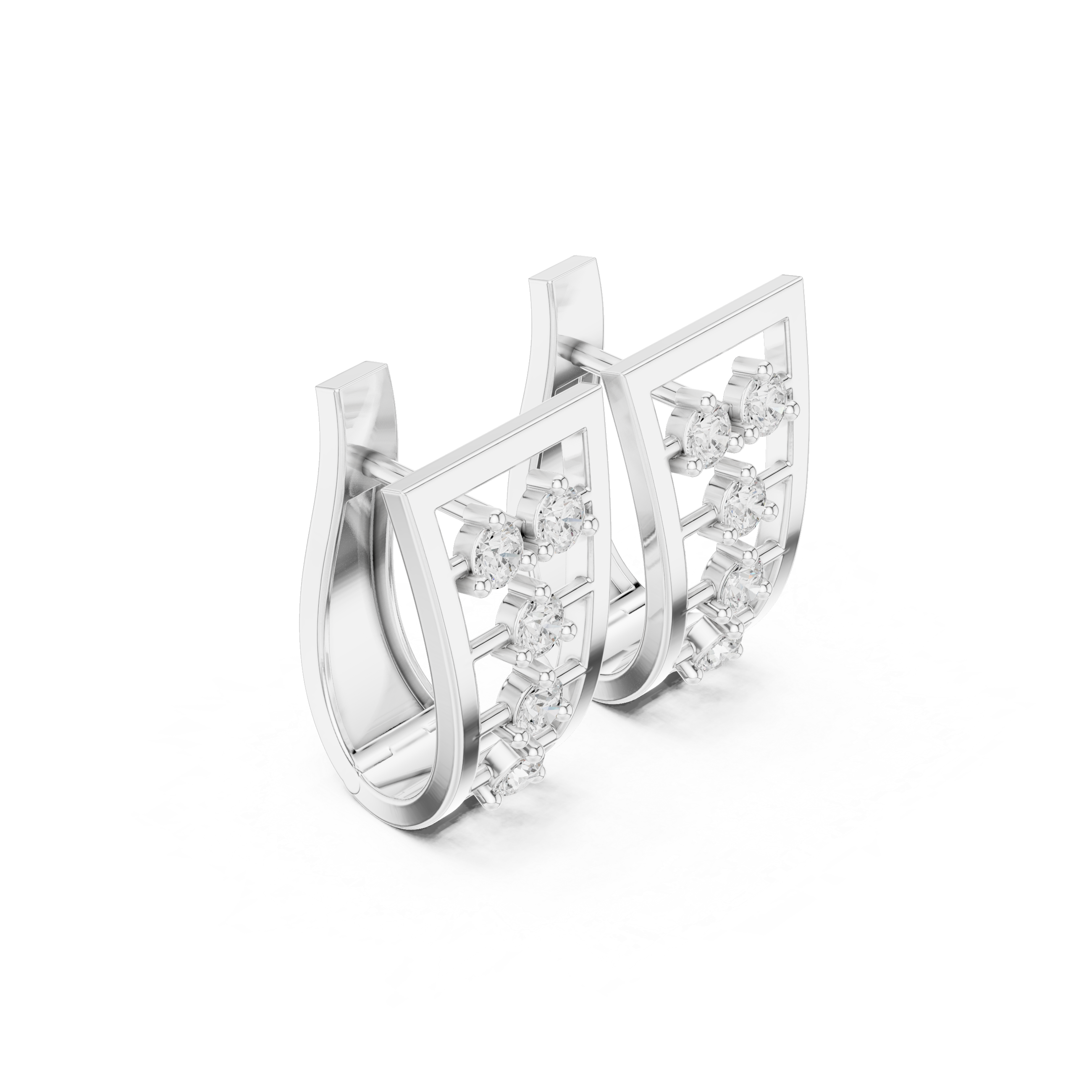 Isabella Prism Diamond Earrings