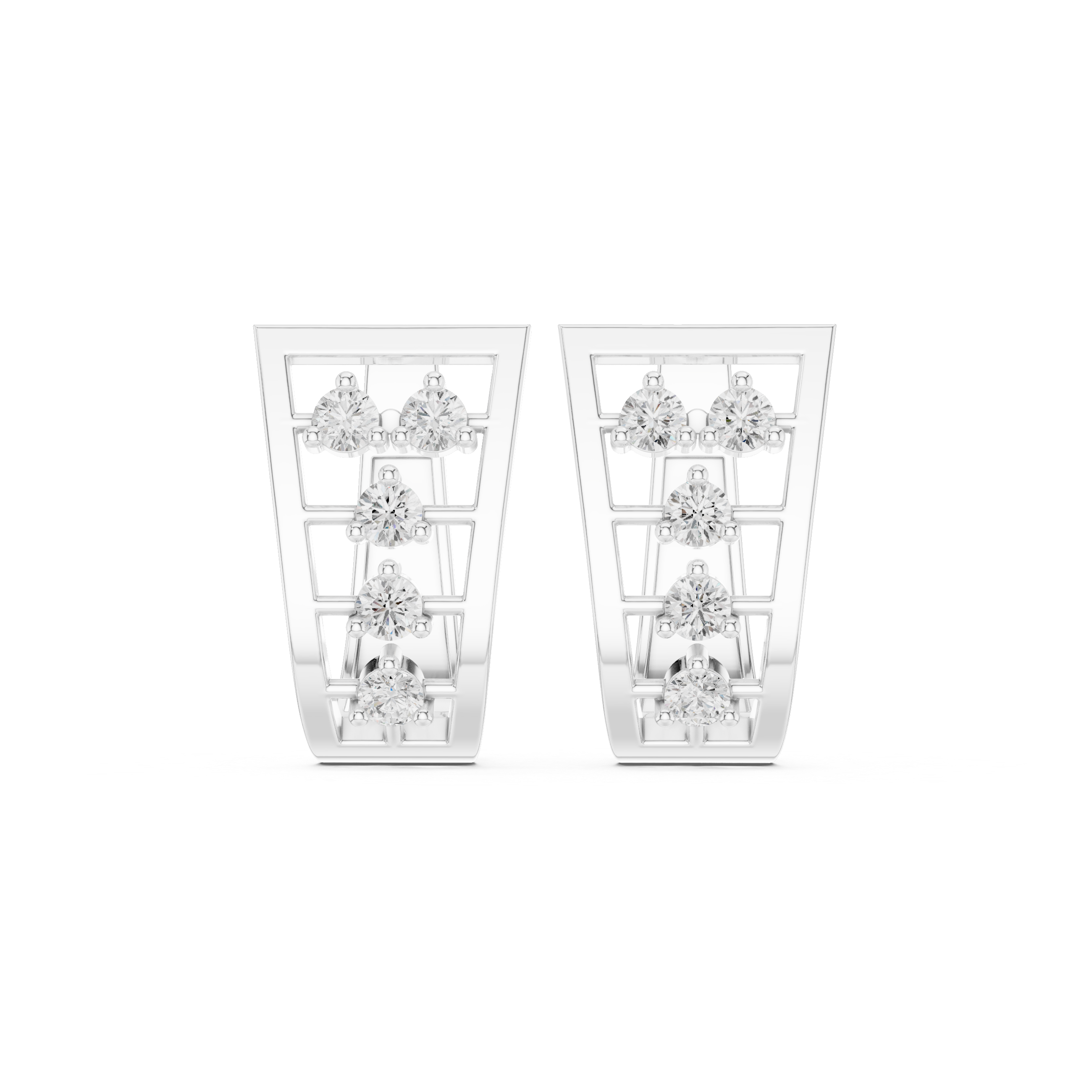 Isabella Prism Diamond Earrings