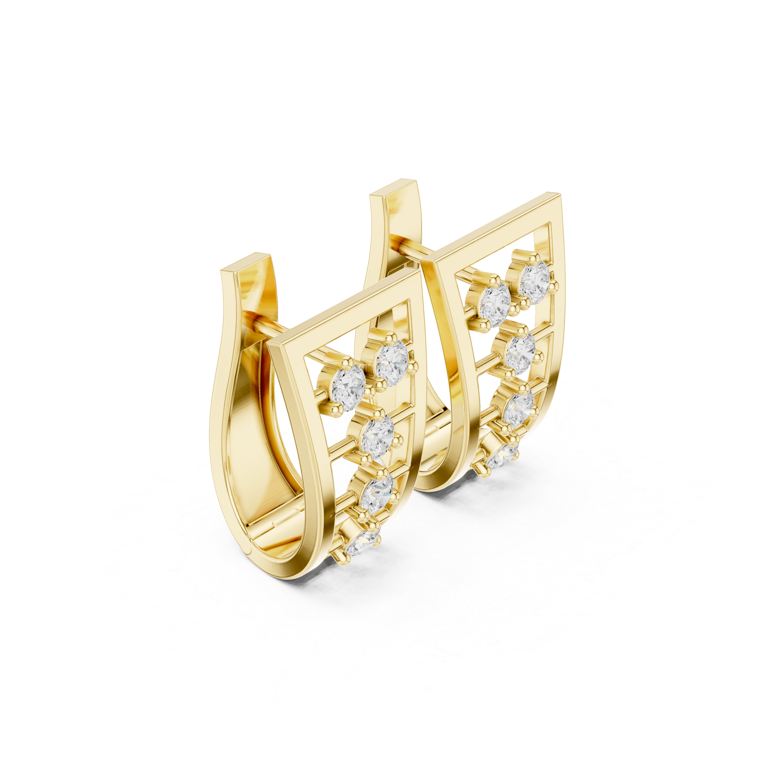 Isabella Prism Diamond Earrings