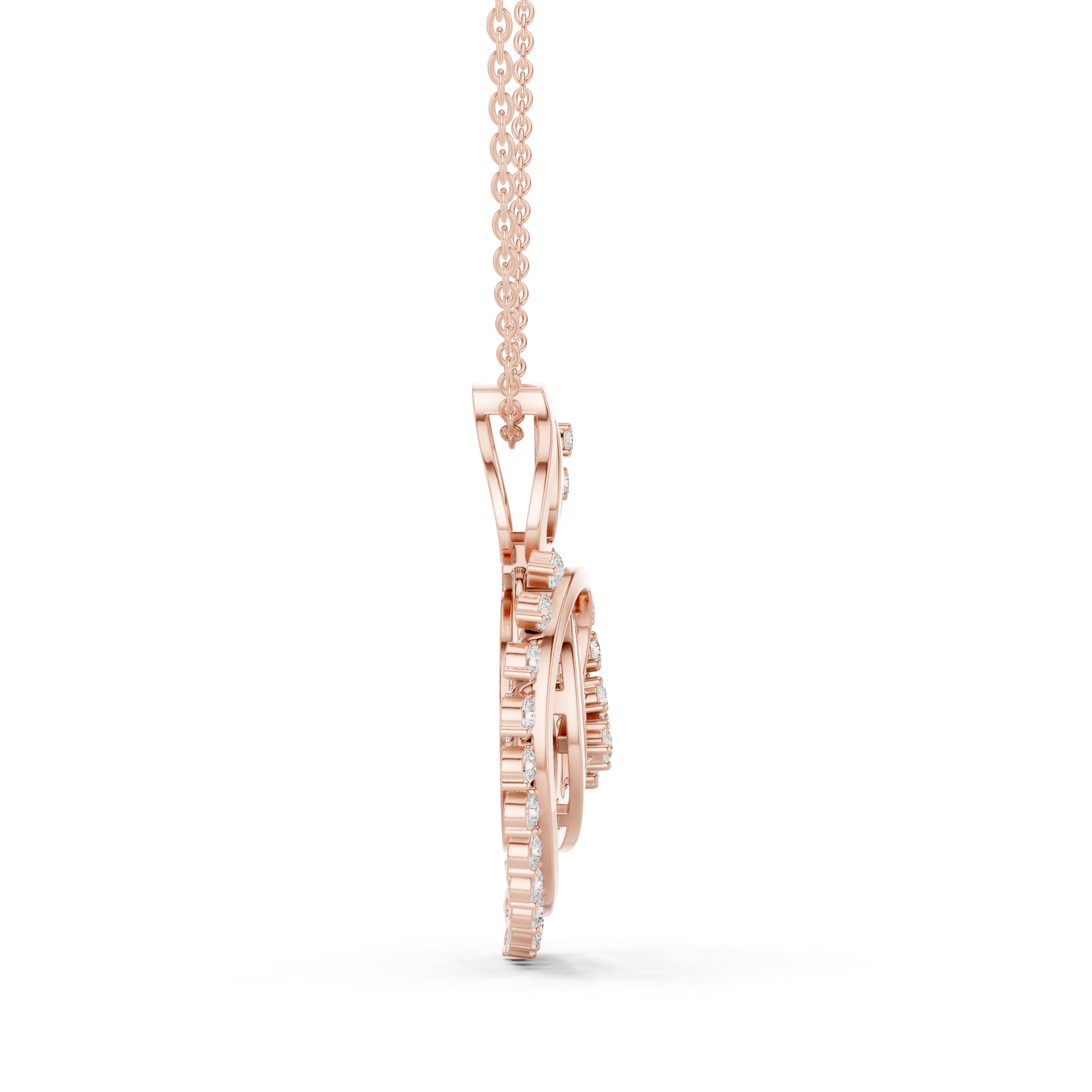 Leafora Wing Diamond Pendant
