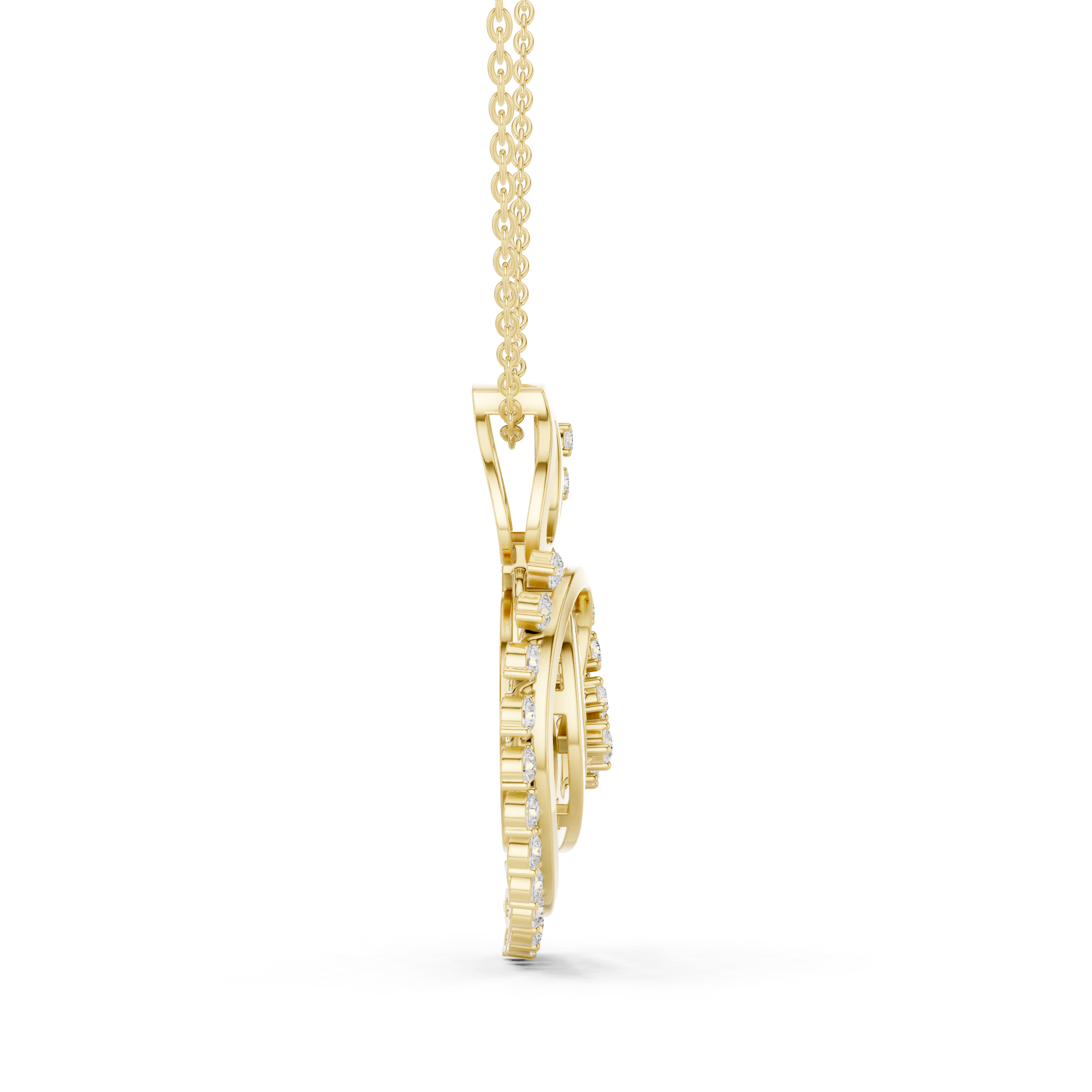 Leafora Wing Diamond Pendant
