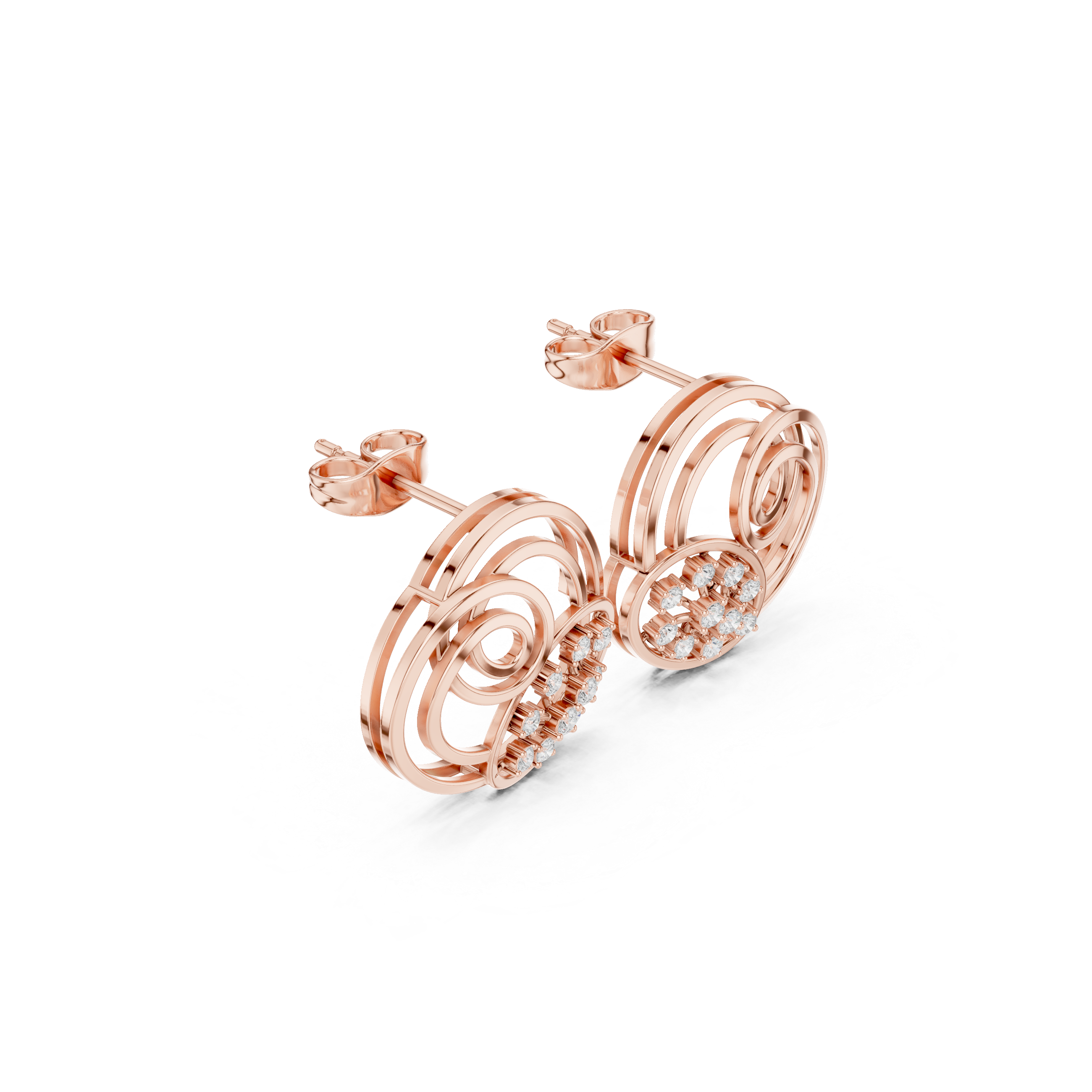 Kiara Spiral Diamond Earrings