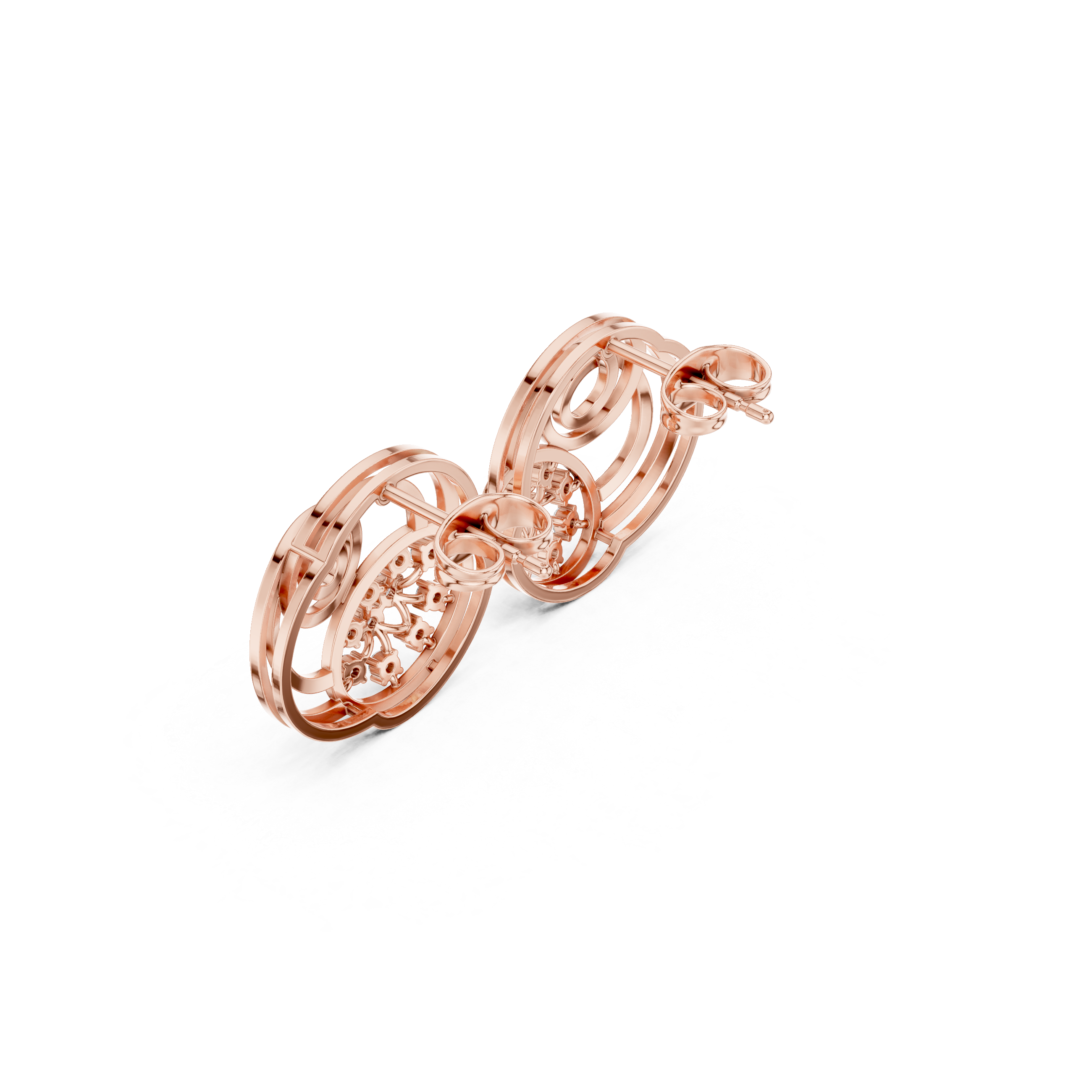 Kiara Spiral Diamond Earrings