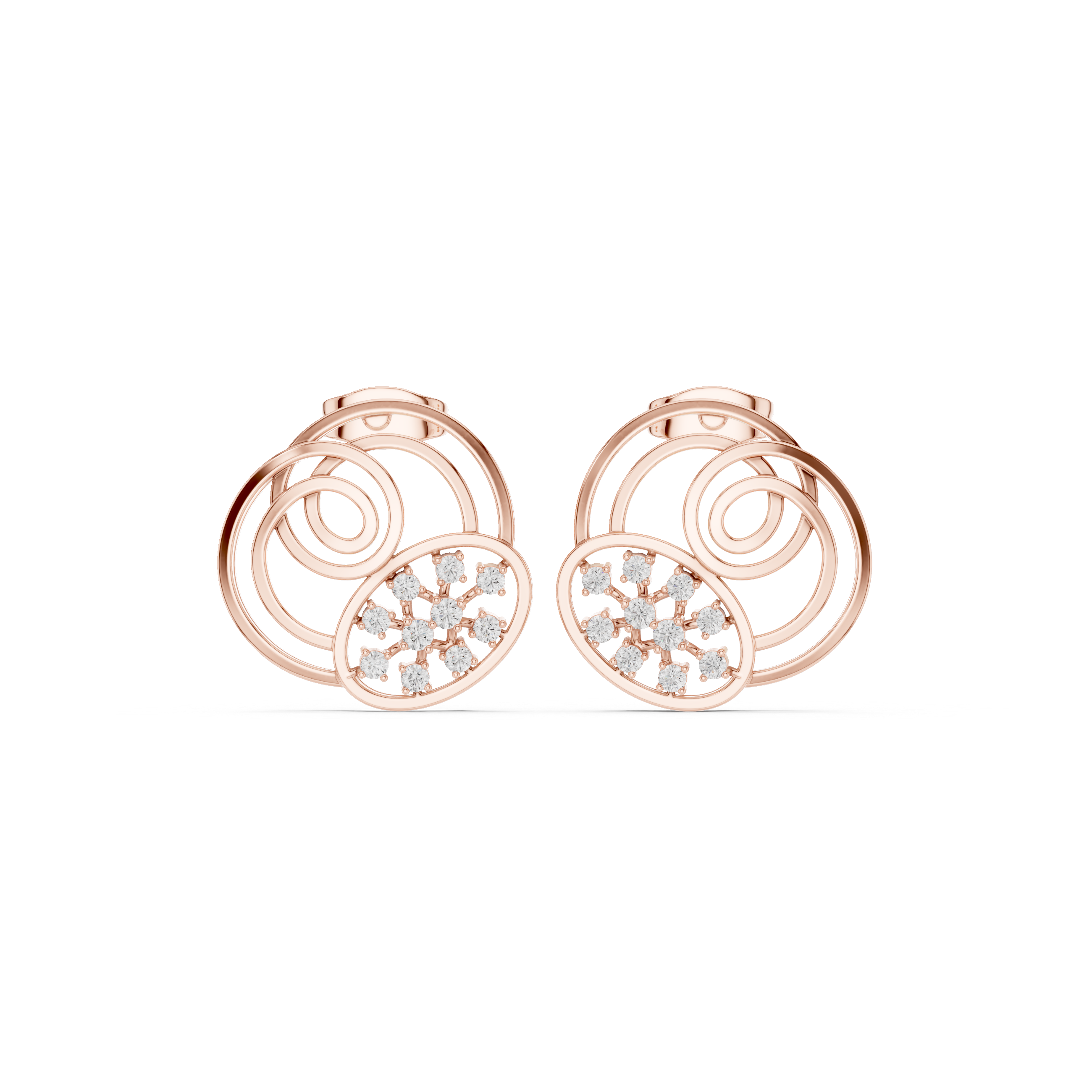 Kiara Spiral Diamond Earrings