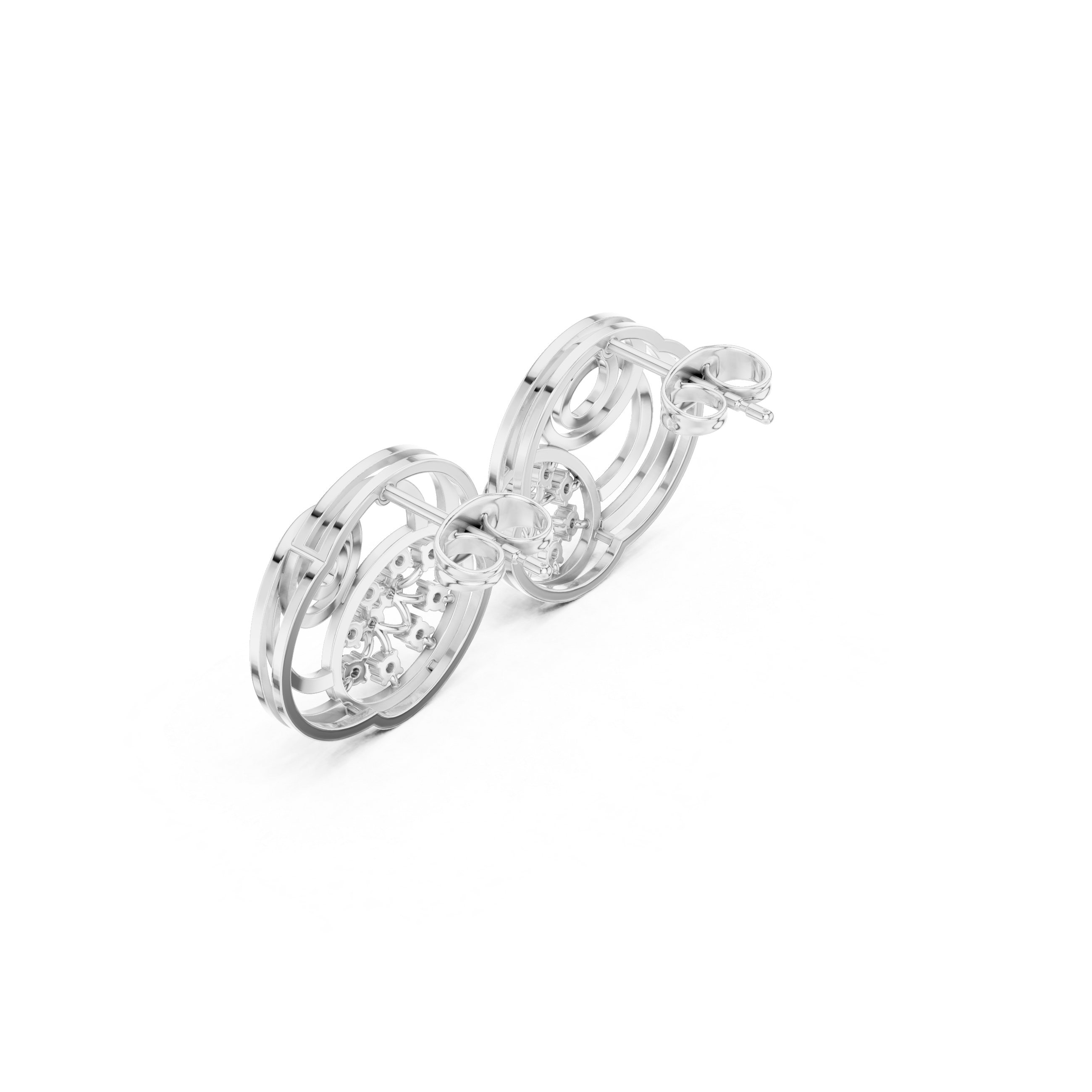 Kiara Spiral Diamond Earrings
