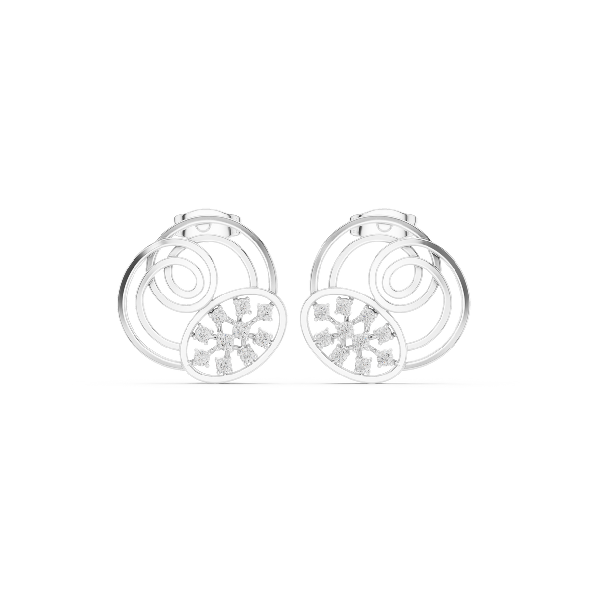 Kiara Spiral Diamond Earrings