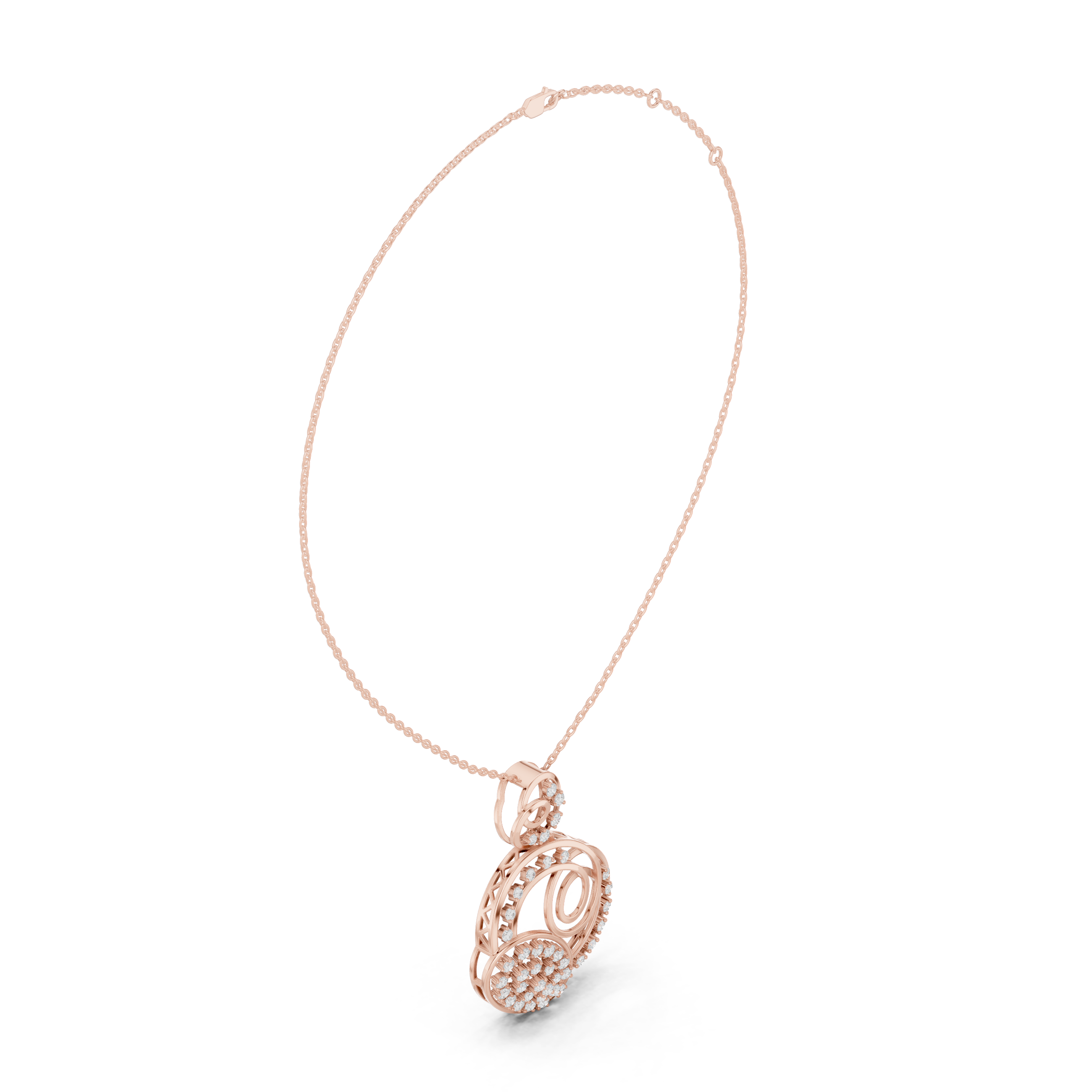 Florenza Orbit Diamond Pendant