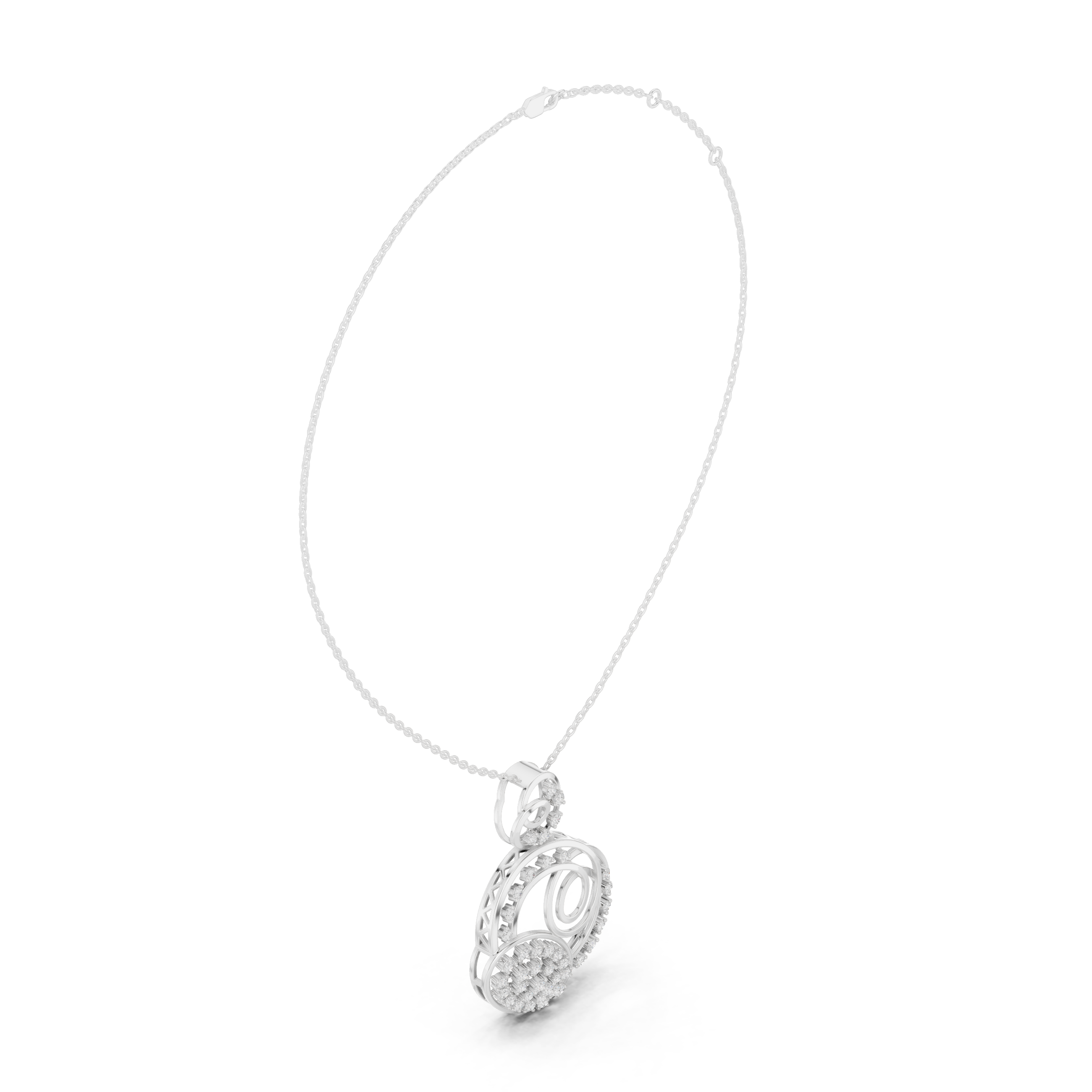 Florenza Orbit Diamond Pendant