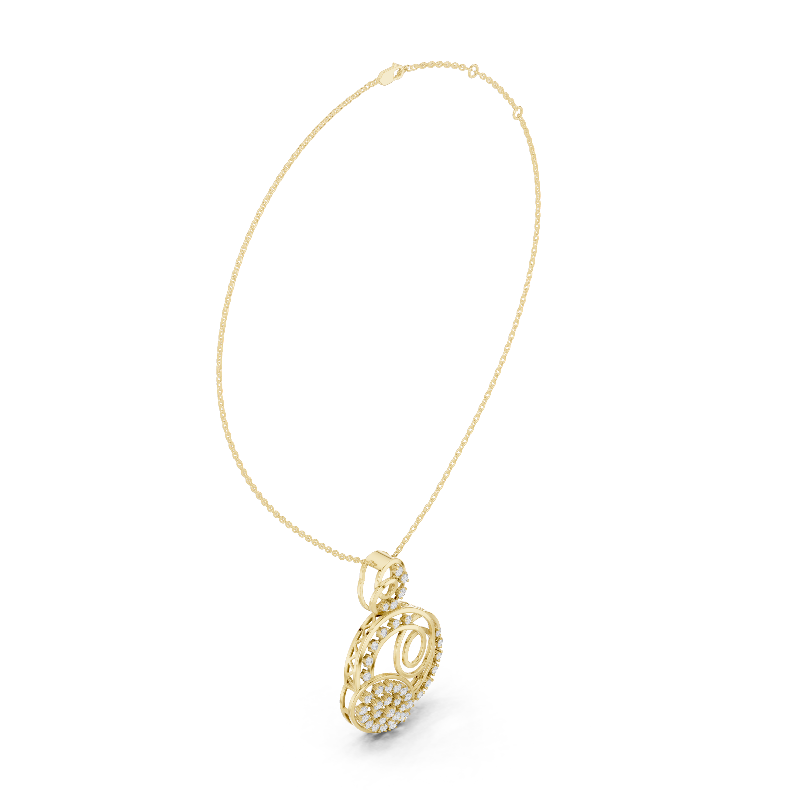 Florenza Orbit Diamond Pendant