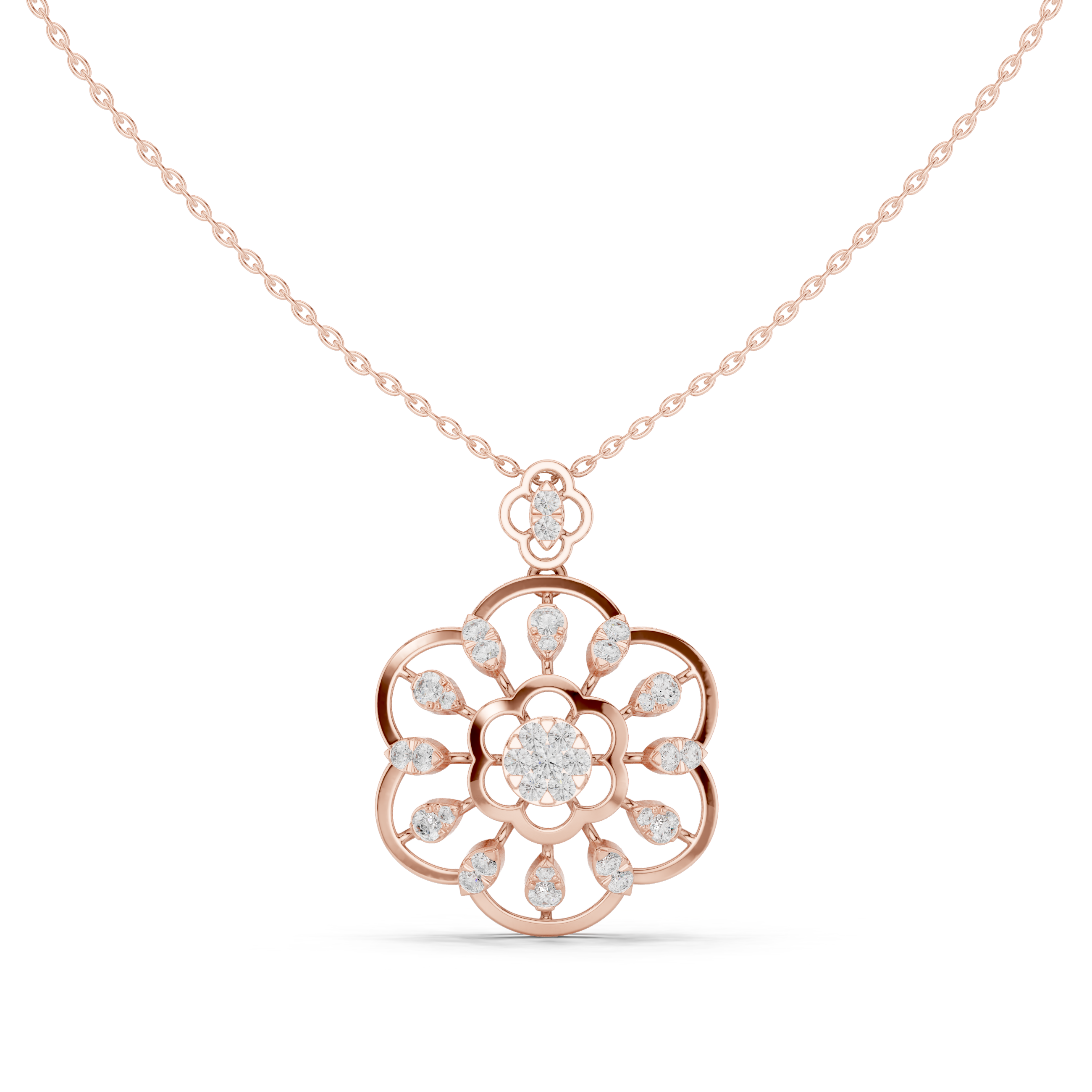 Floraglow Diamond Pendant