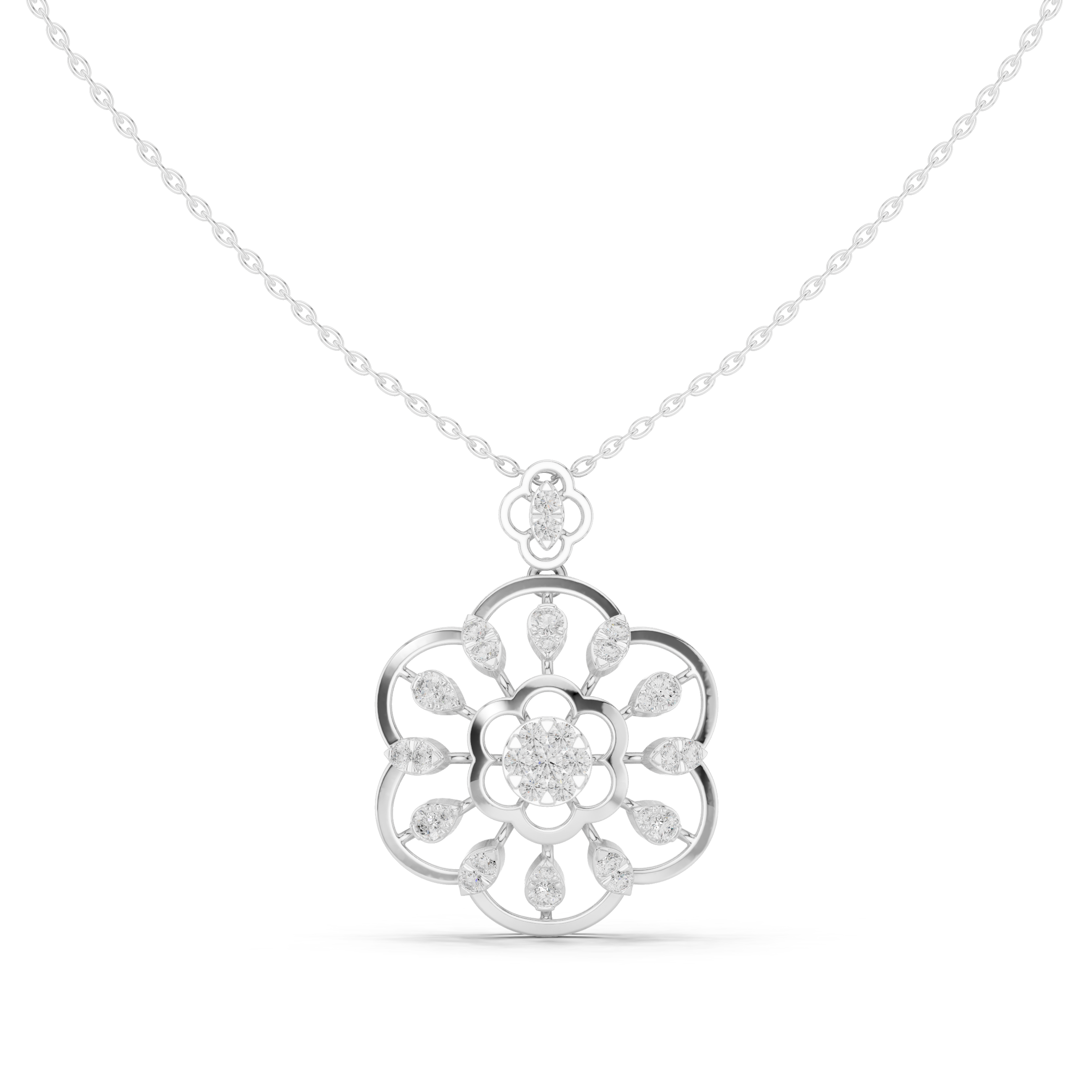Floraglow Diamond Pendant
