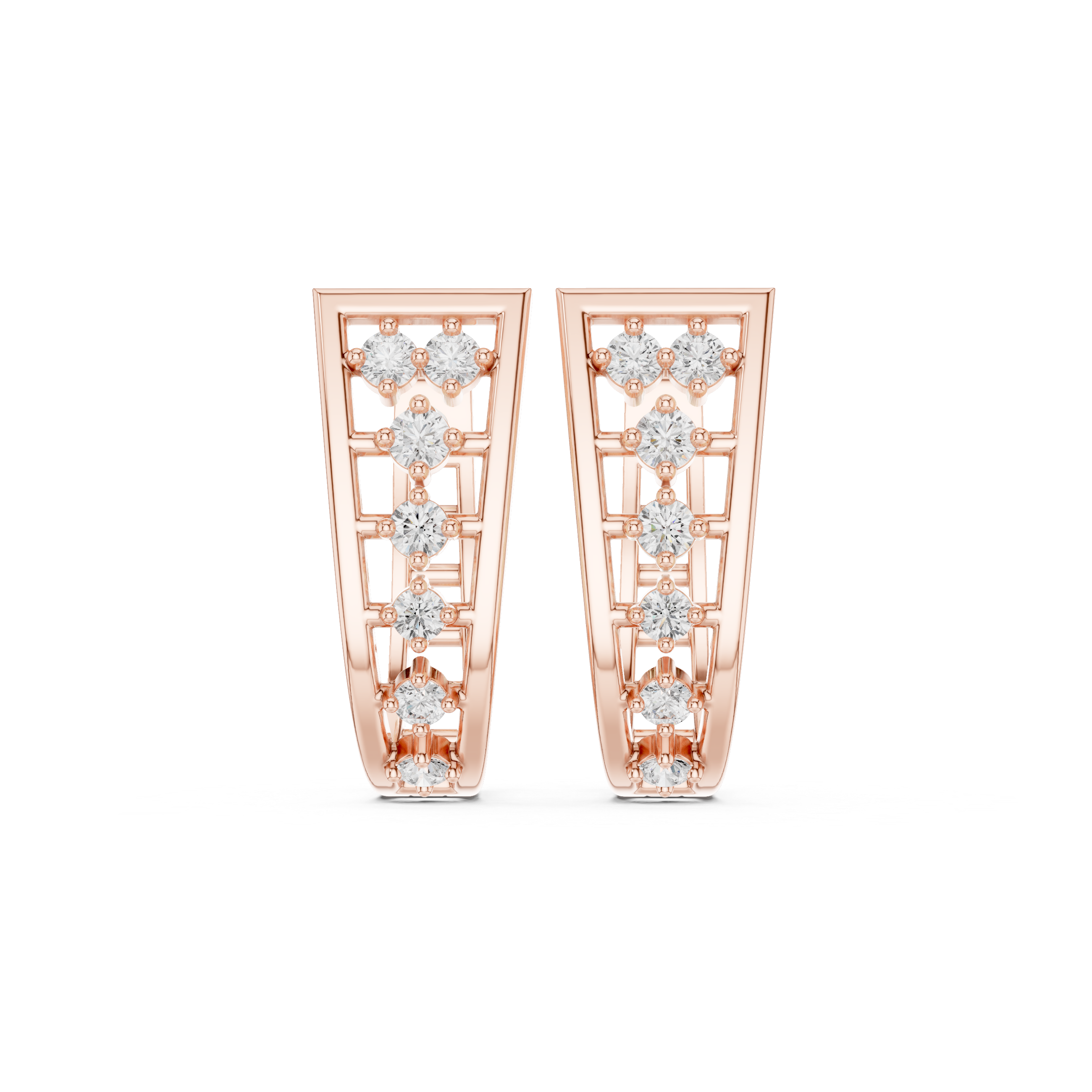Victoria Prism Diamond Earrings