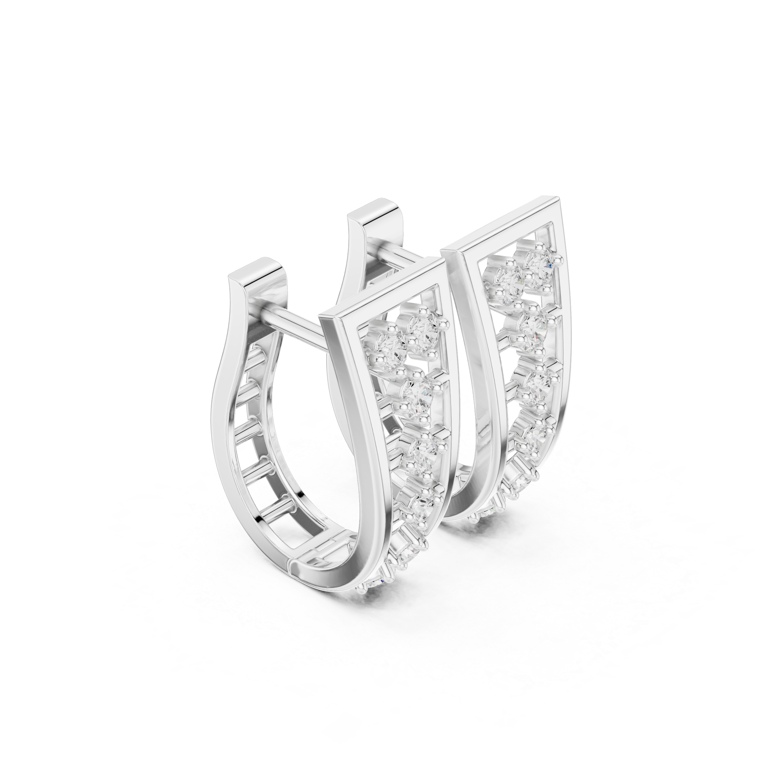 Victoria Prism Diamond Earrings