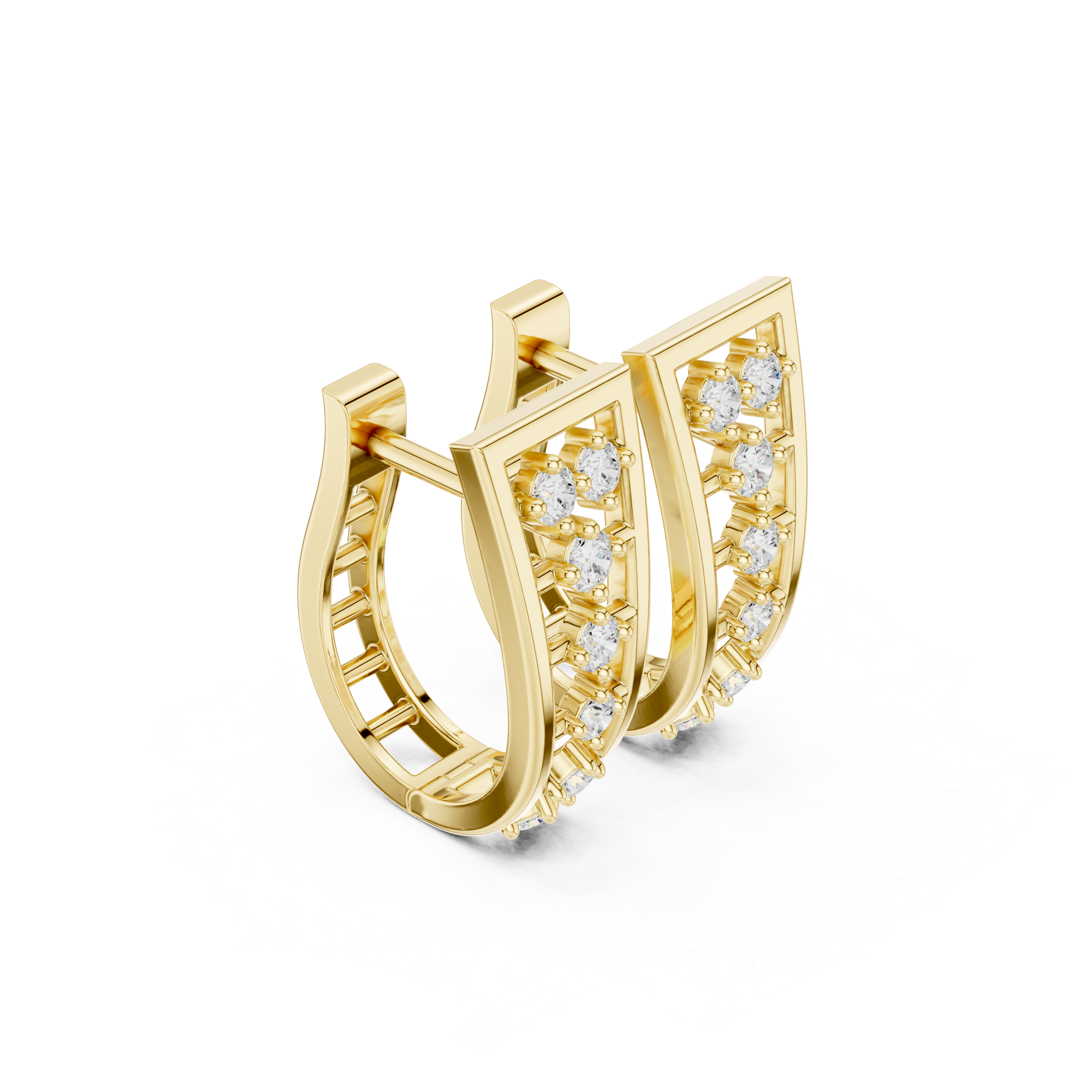 Victoria Prism Diamond Earrings