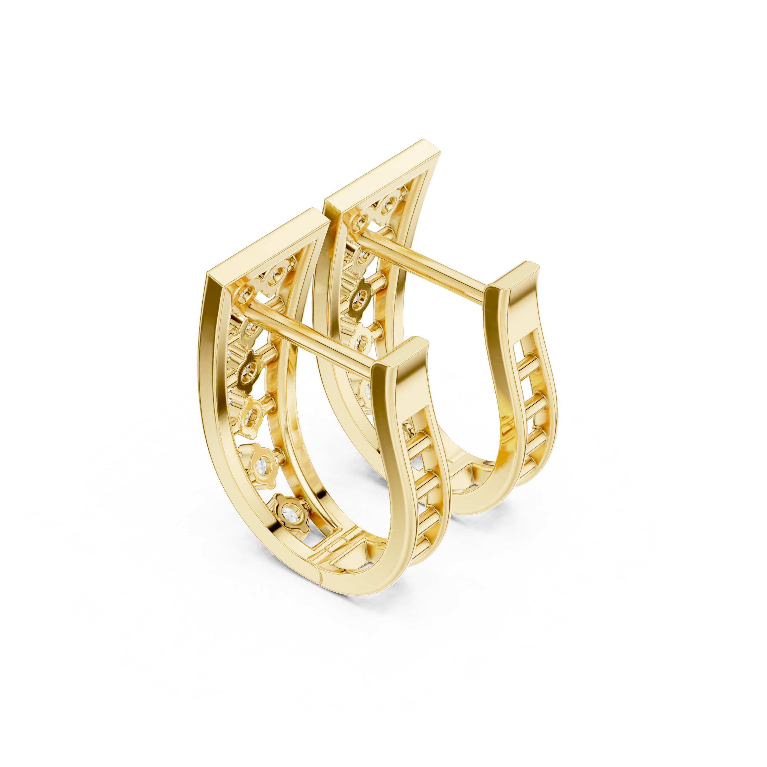 Victoria Prism Diamond Earrings