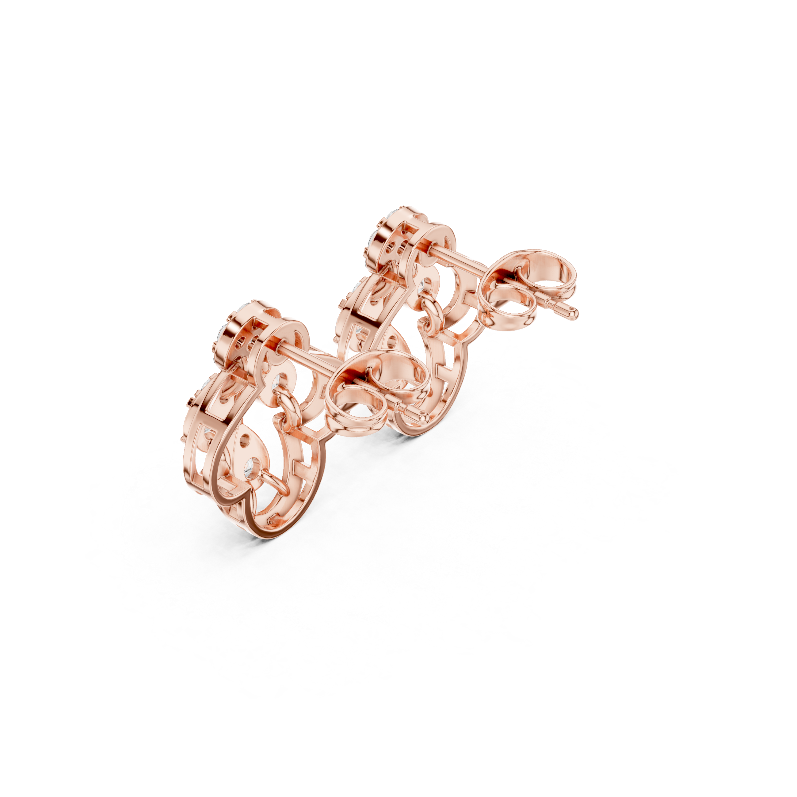 Senlisse Lotus Diamond Earrings