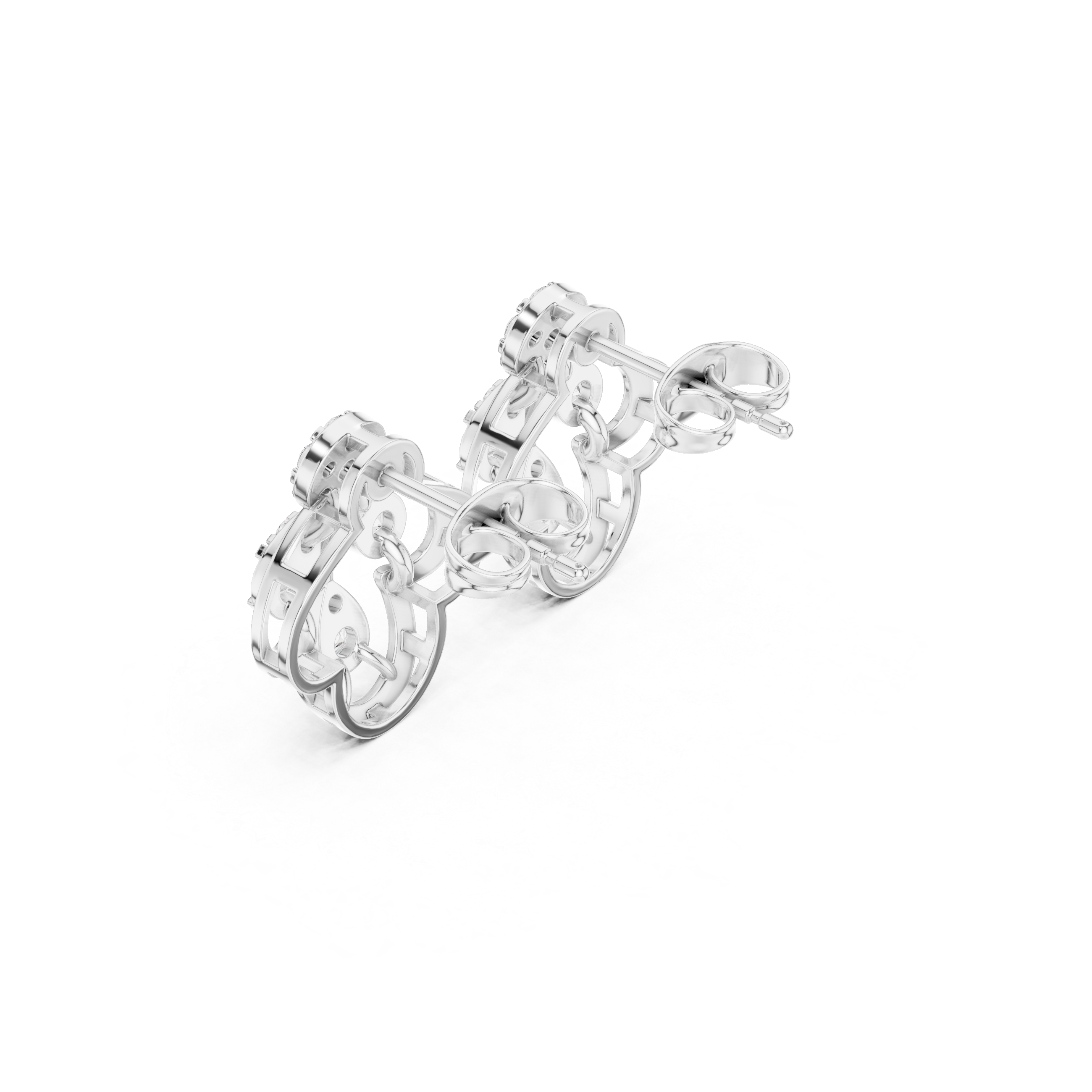 Senlisse Lotus Diamond Earrings