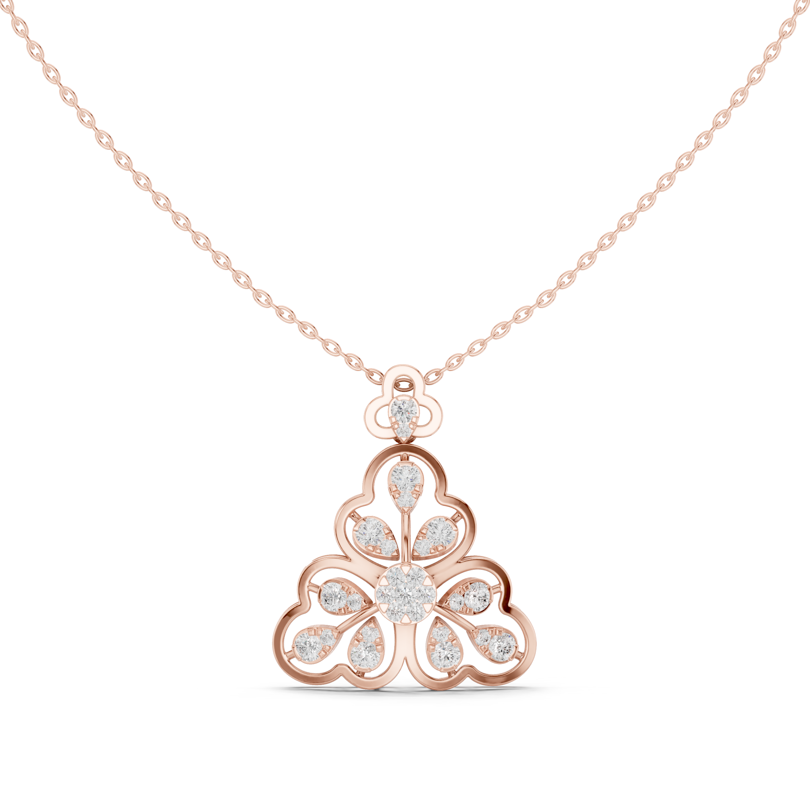 Trivana Bloom Diamond Pendant