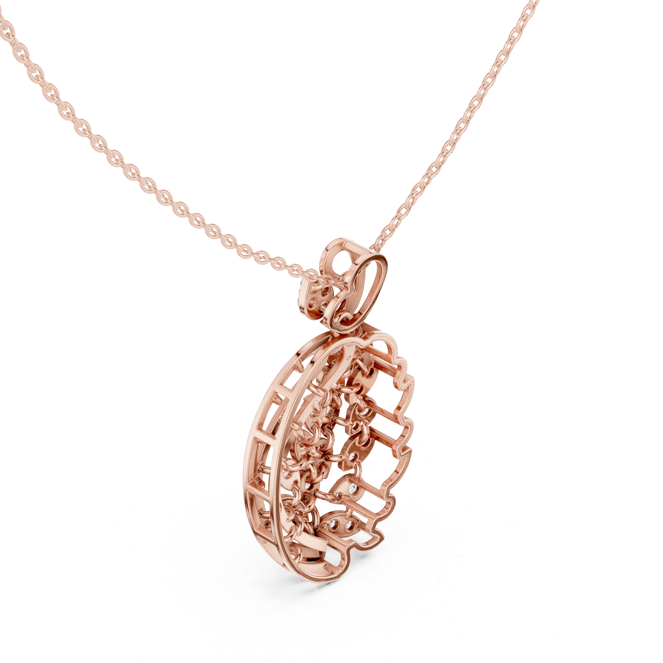 Aeris Wing Diamond Pendant