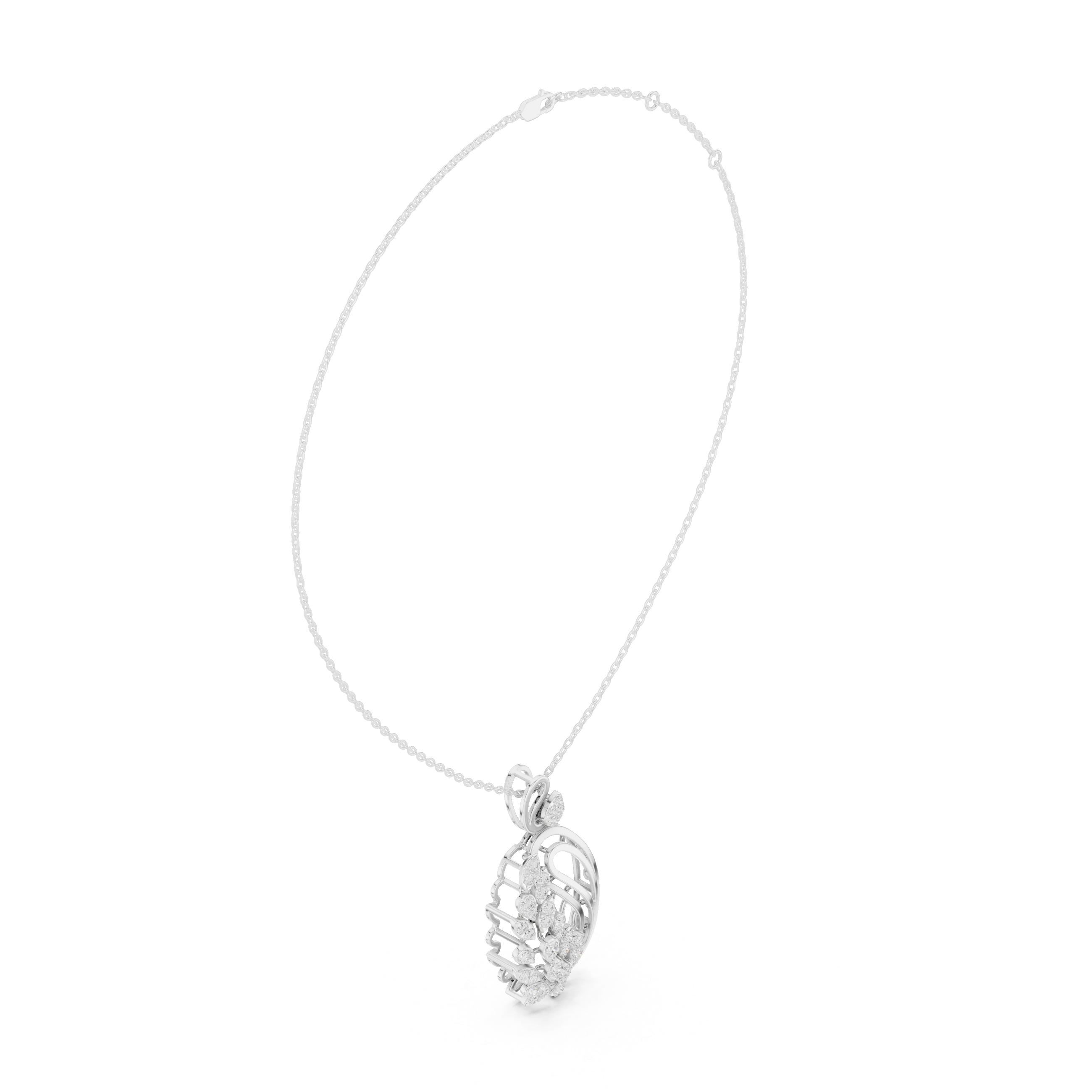 Aeris Wing Diamond Pendant
