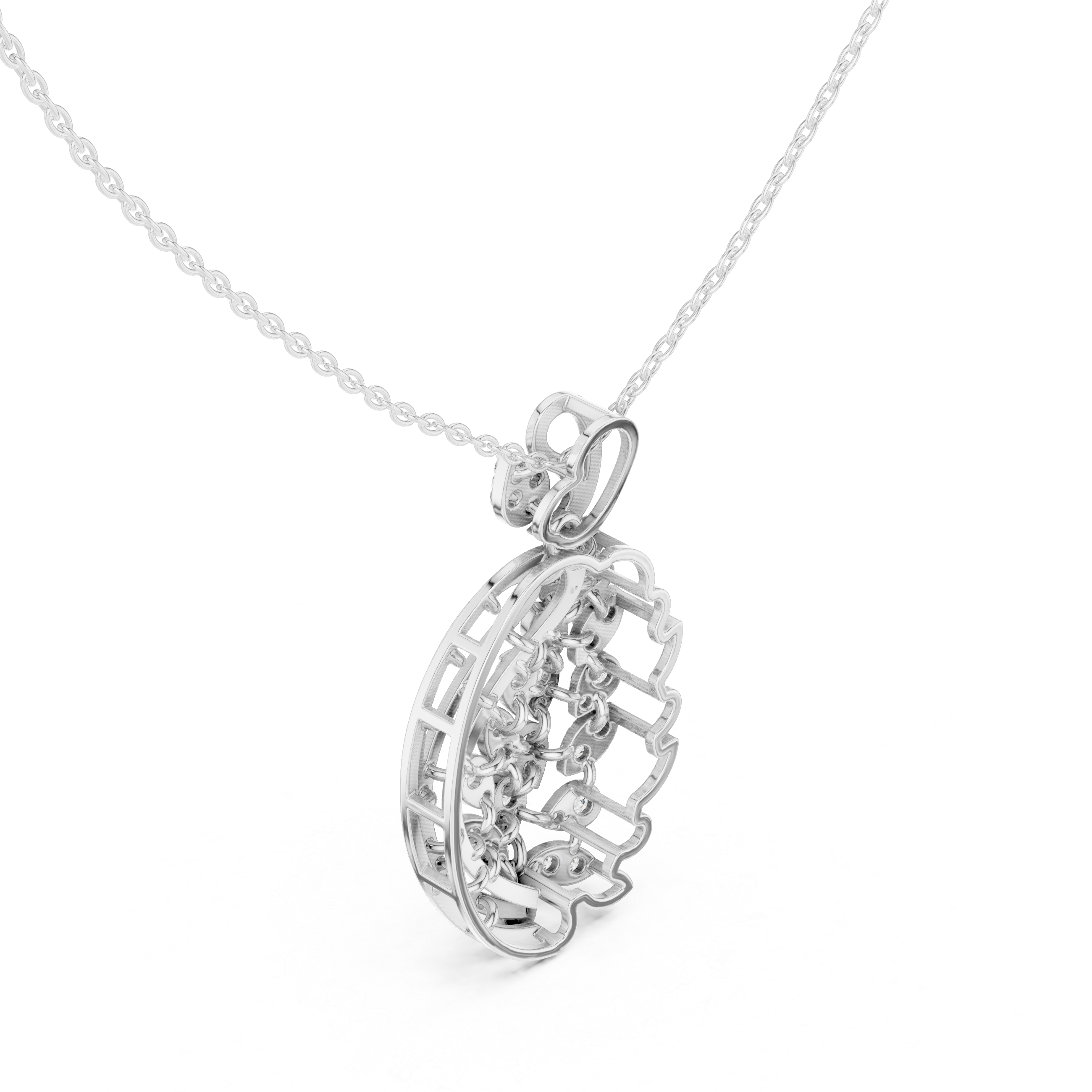 Aeris Wing Diamond Pendant
