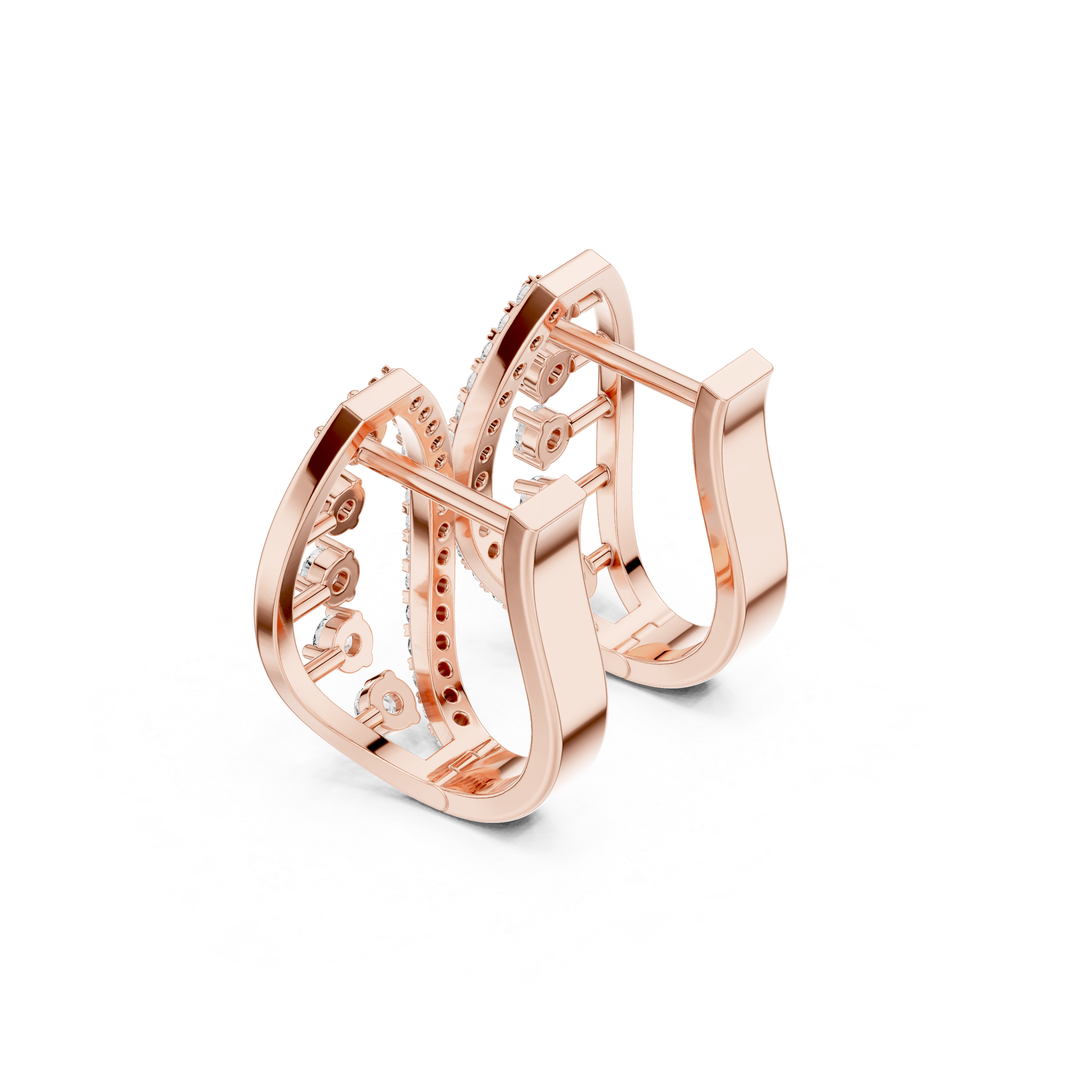 Velmira Five Stone Hoop Earrings