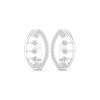 Velmira Five Stone Hoop Earrings