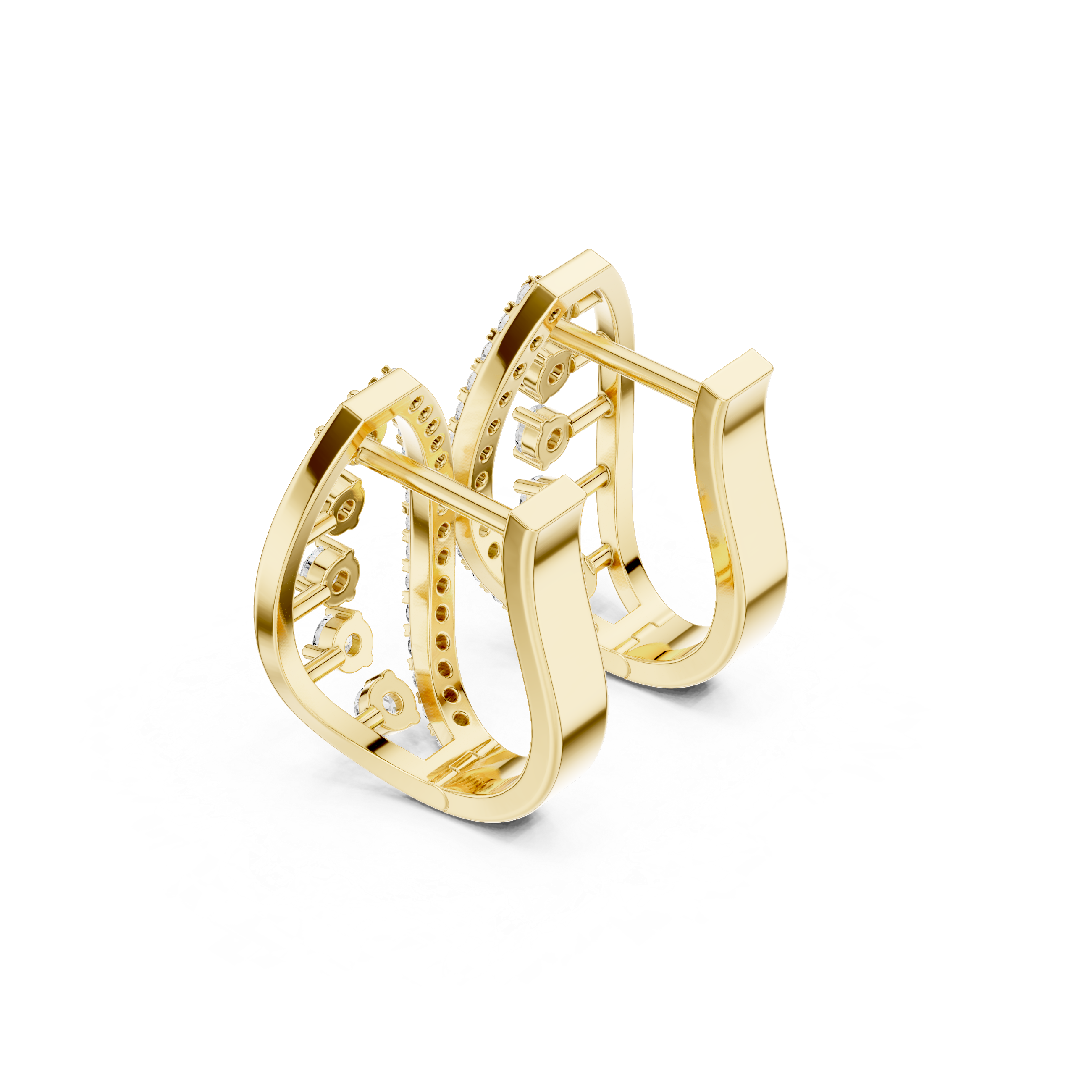 Velmira Five Stone Hoop Earrings