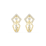 Orlitra Triangle Frame Diamond Earrings.