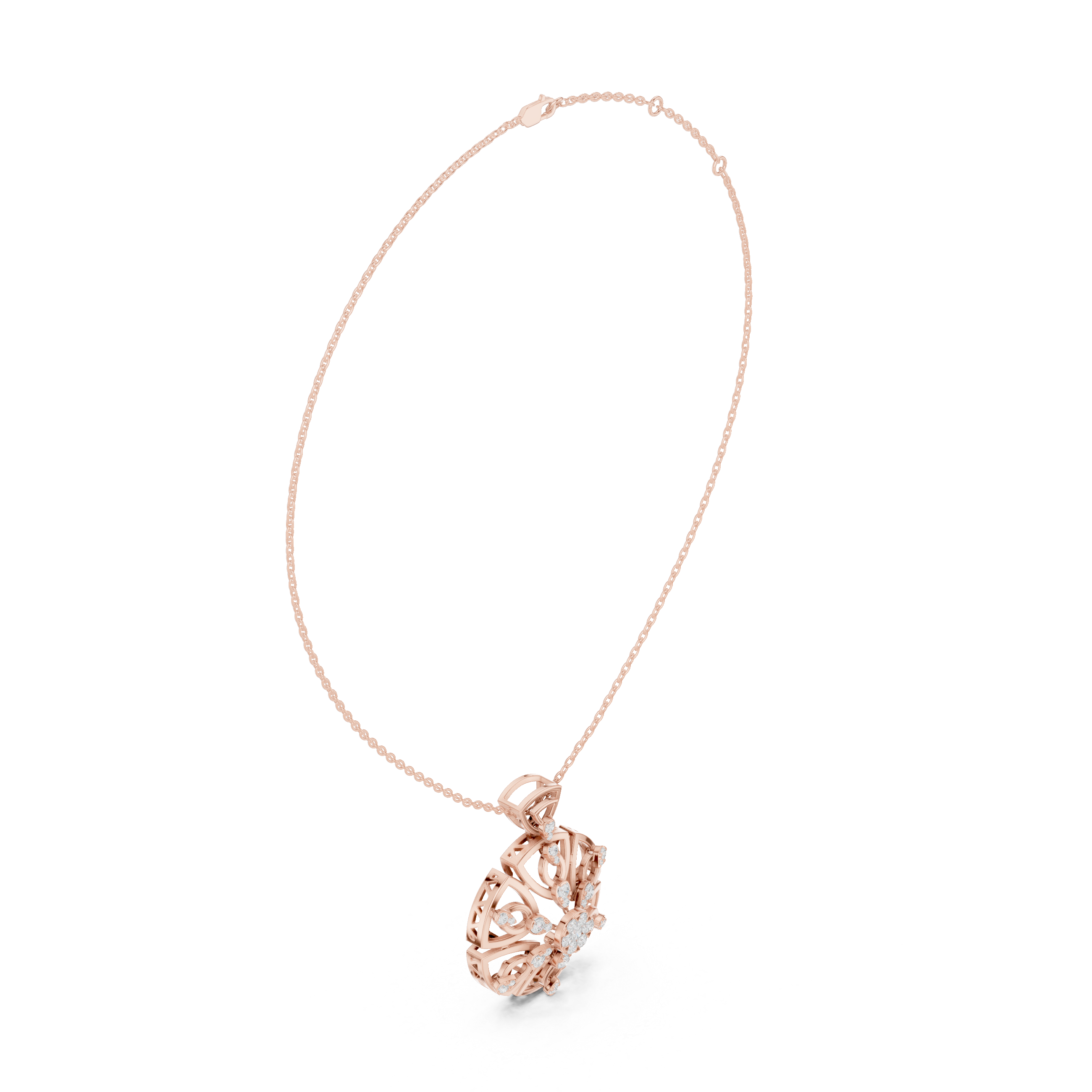 Roselith Diamond Pendant