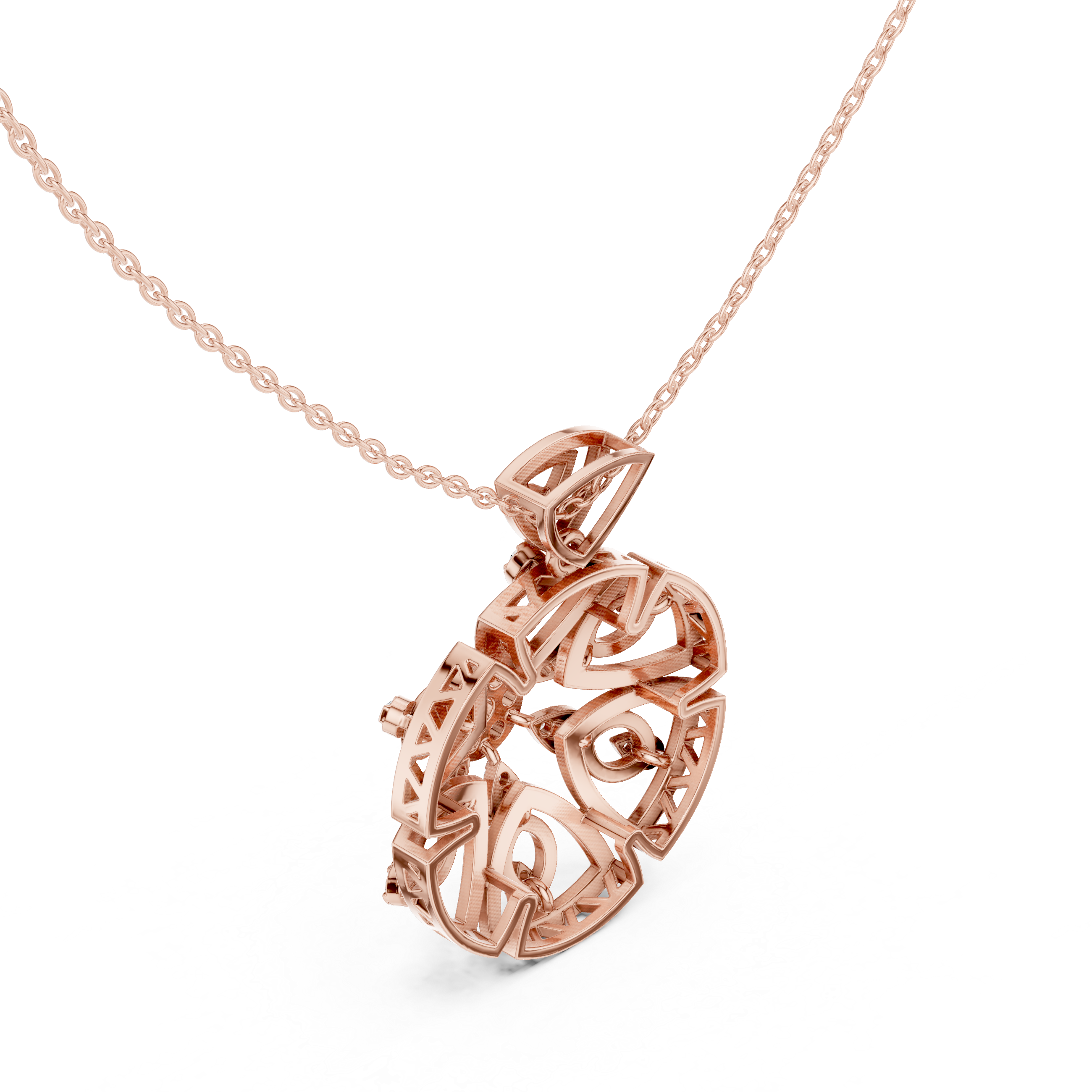 Roselith Diamond Pendant