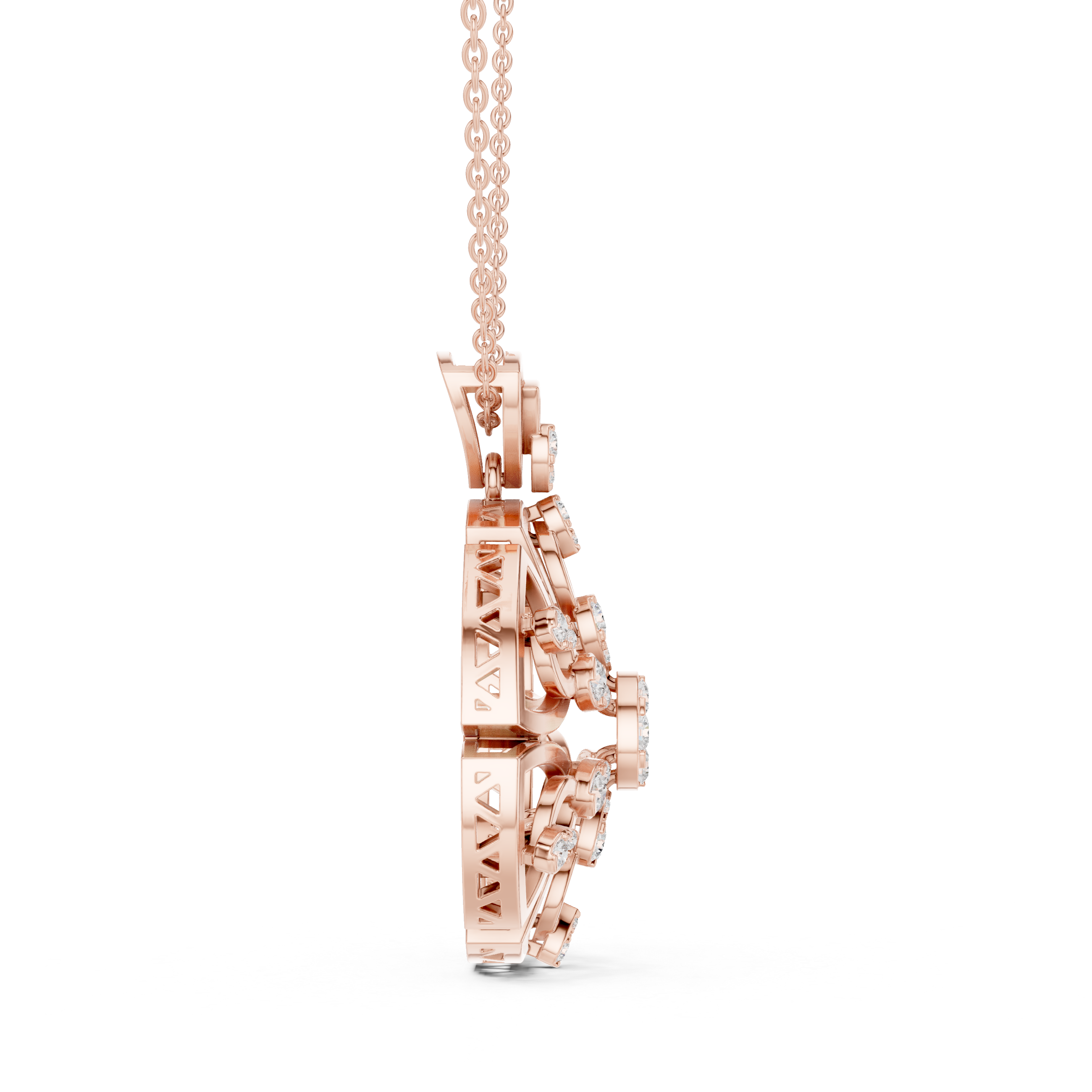 Roselith Diamond Pendant