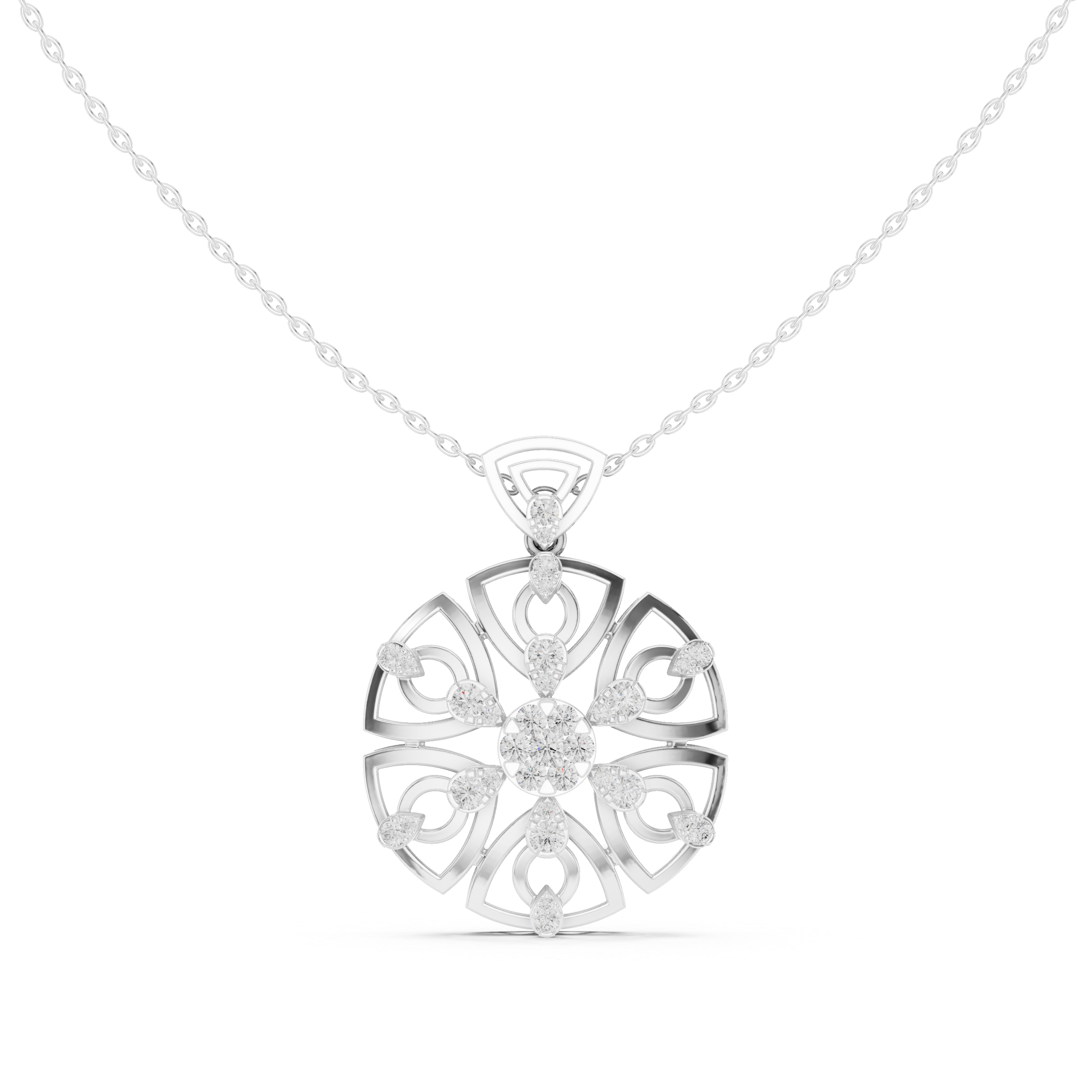 Roselith Diamond Pendant