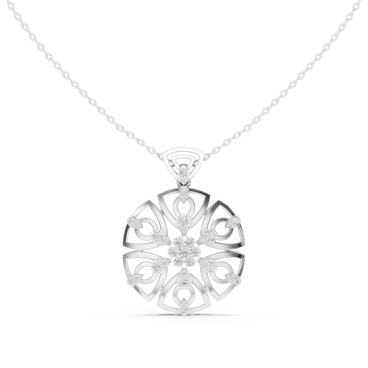Roselith Diamond Pendant
